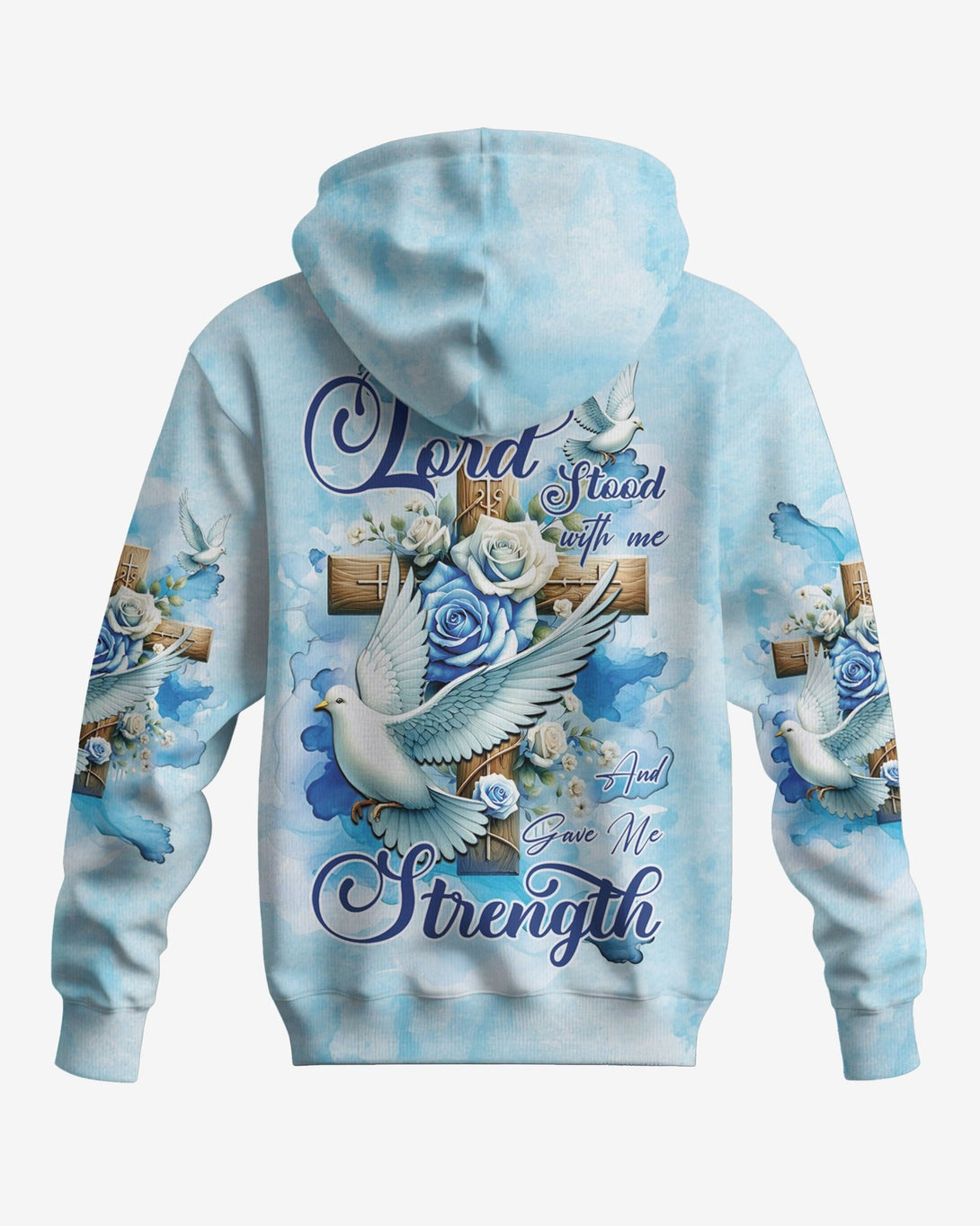 Lord Stood With Me And Gave Me Strength All Over Print Zip Hoodie - Christ Color