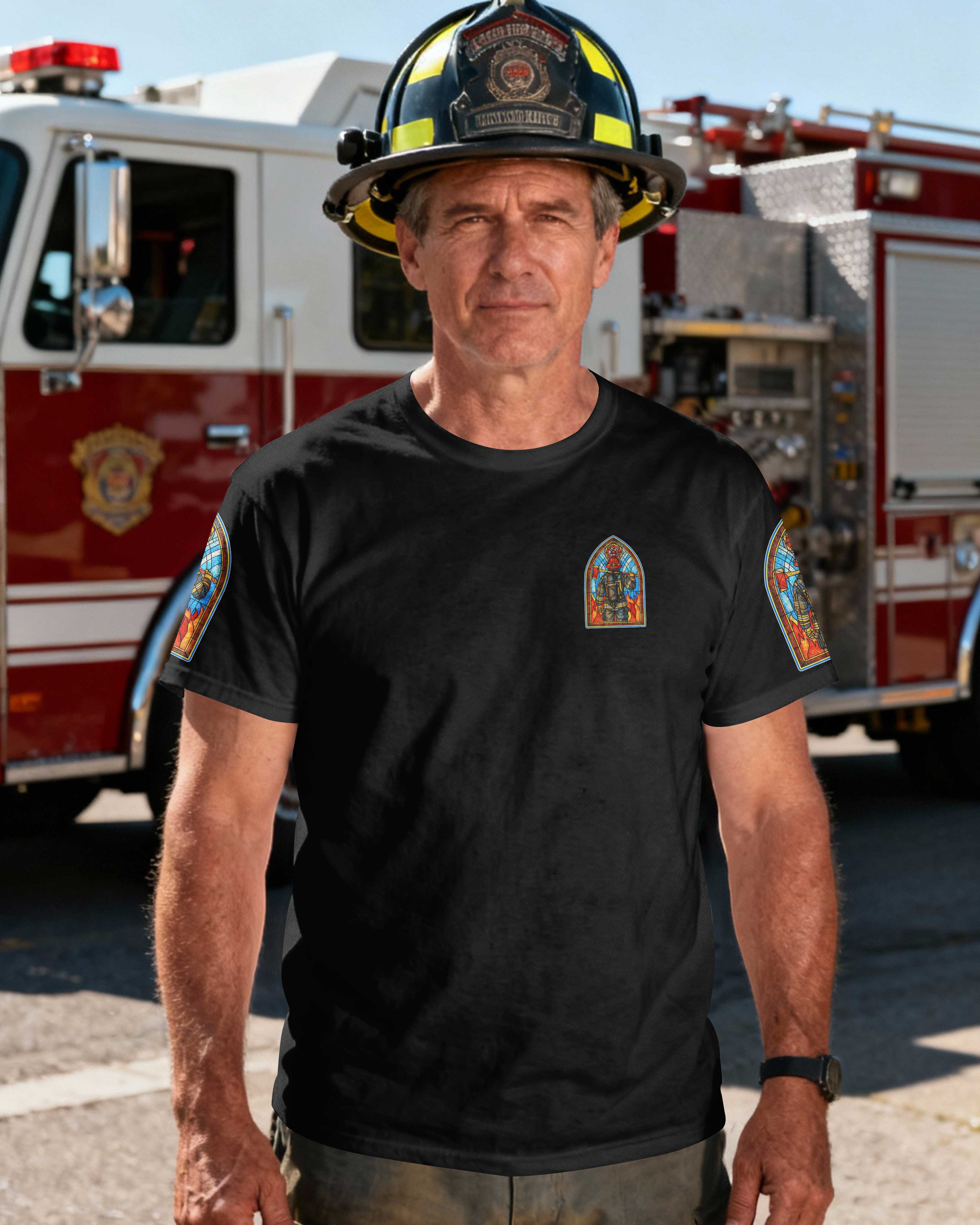 Kneel Before God Stand Tall Before The Flames T-Shirt