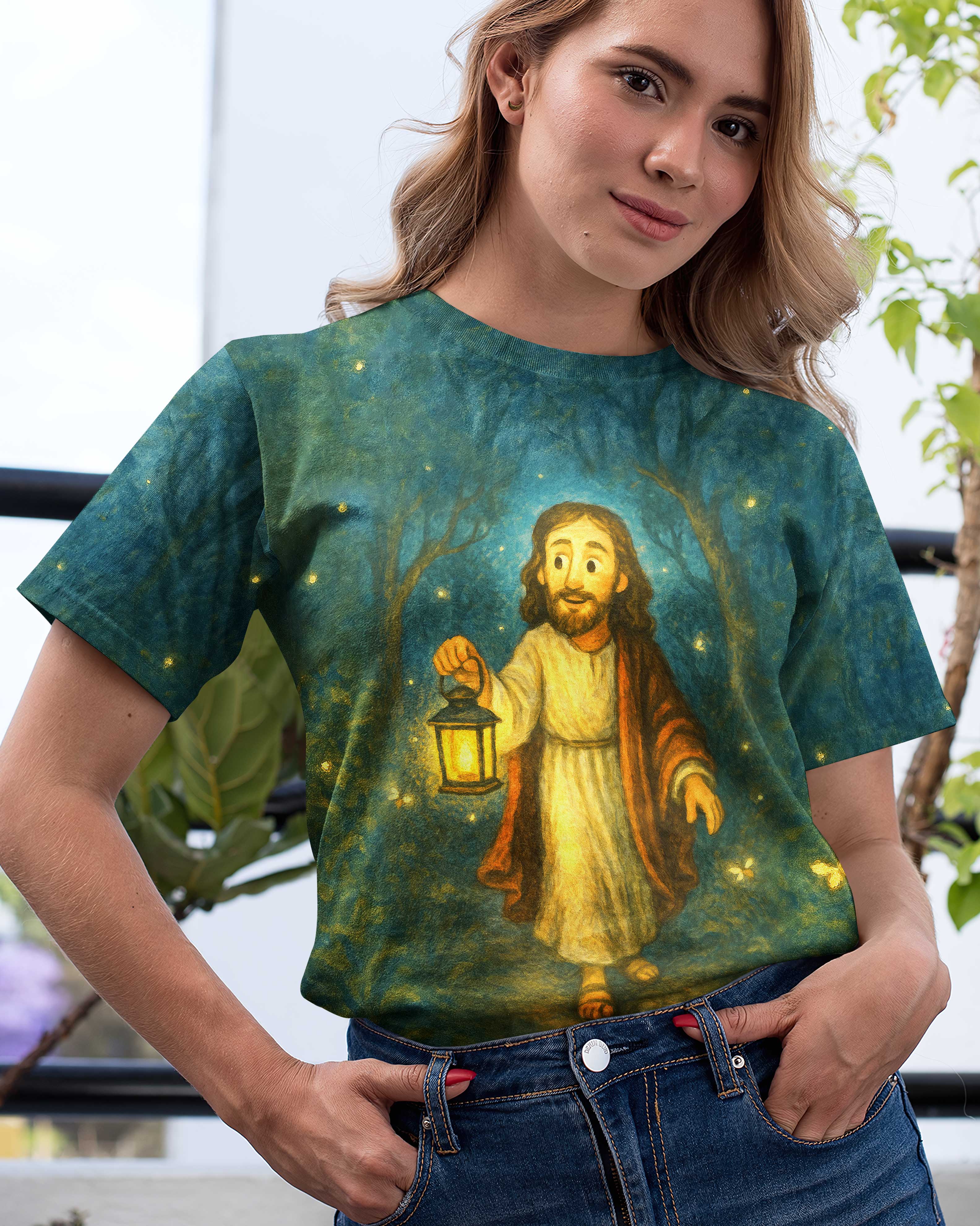 I Am The Light Of The World All Over Print T-Shirt