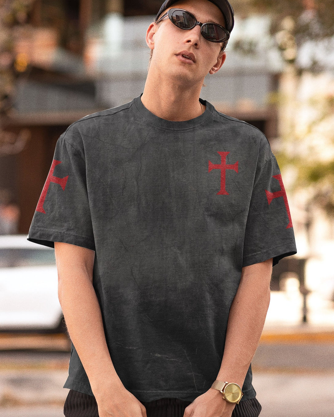 Let Your Faith Be Bigger Than Your Fear All Over Print T-shirt - Christ Color