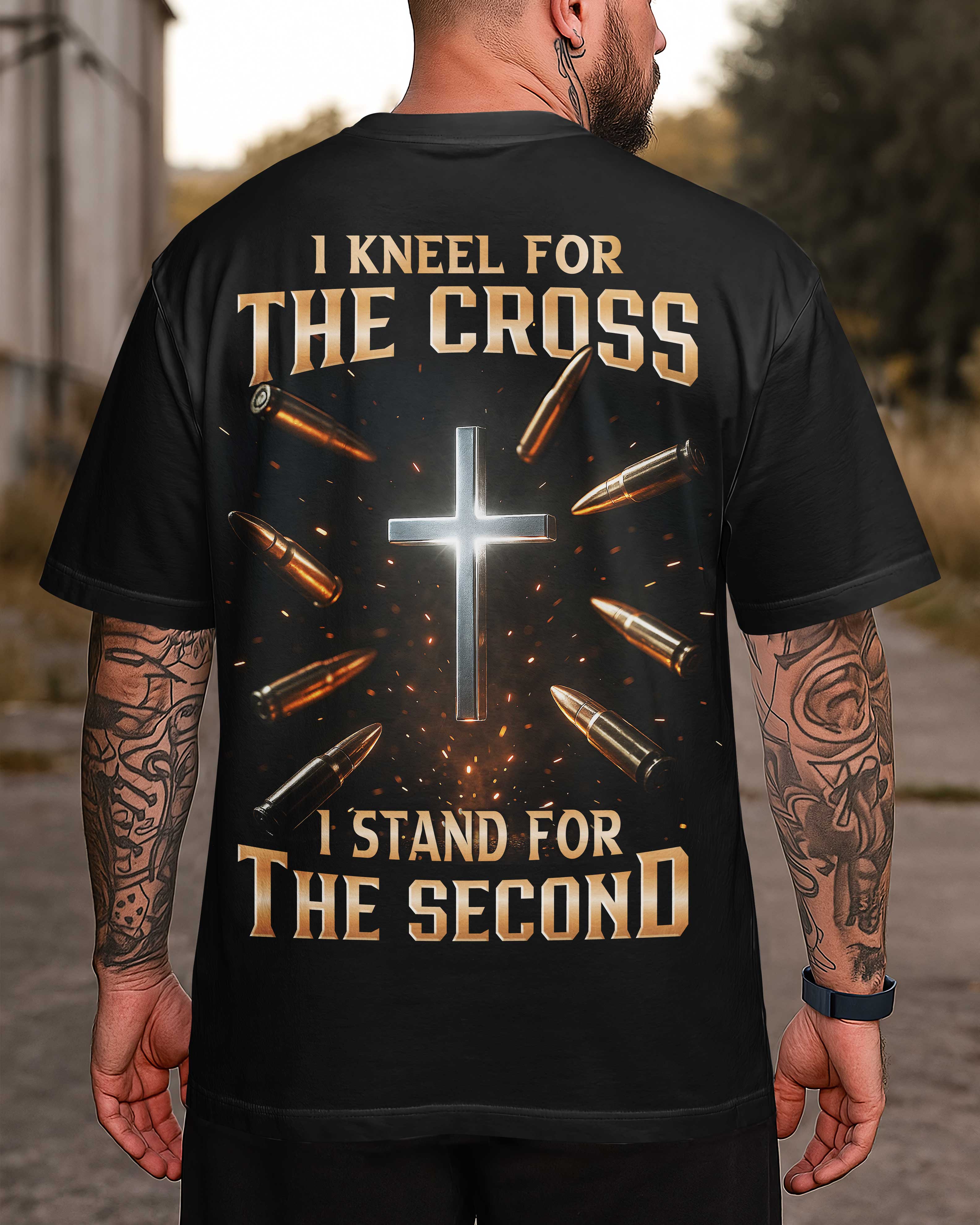 I Kneel For The Cross I Stand For The Second T-Shirt