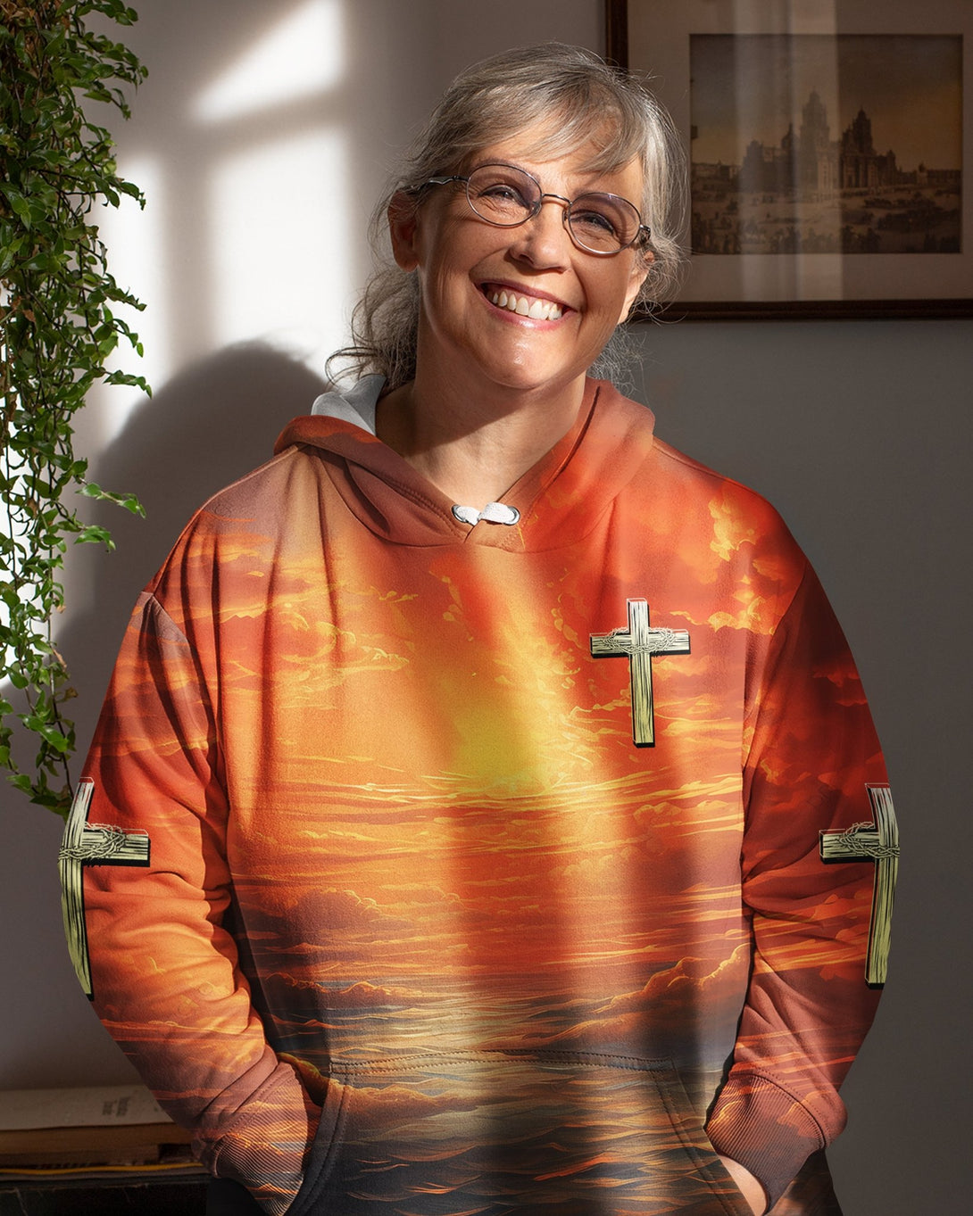 Trust In The Lord All Over Print Hoodie - Christ Color