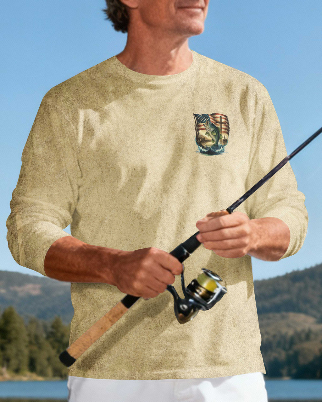 Hooked On Faith Anchored In Christ Long Sleeves T-Shirt