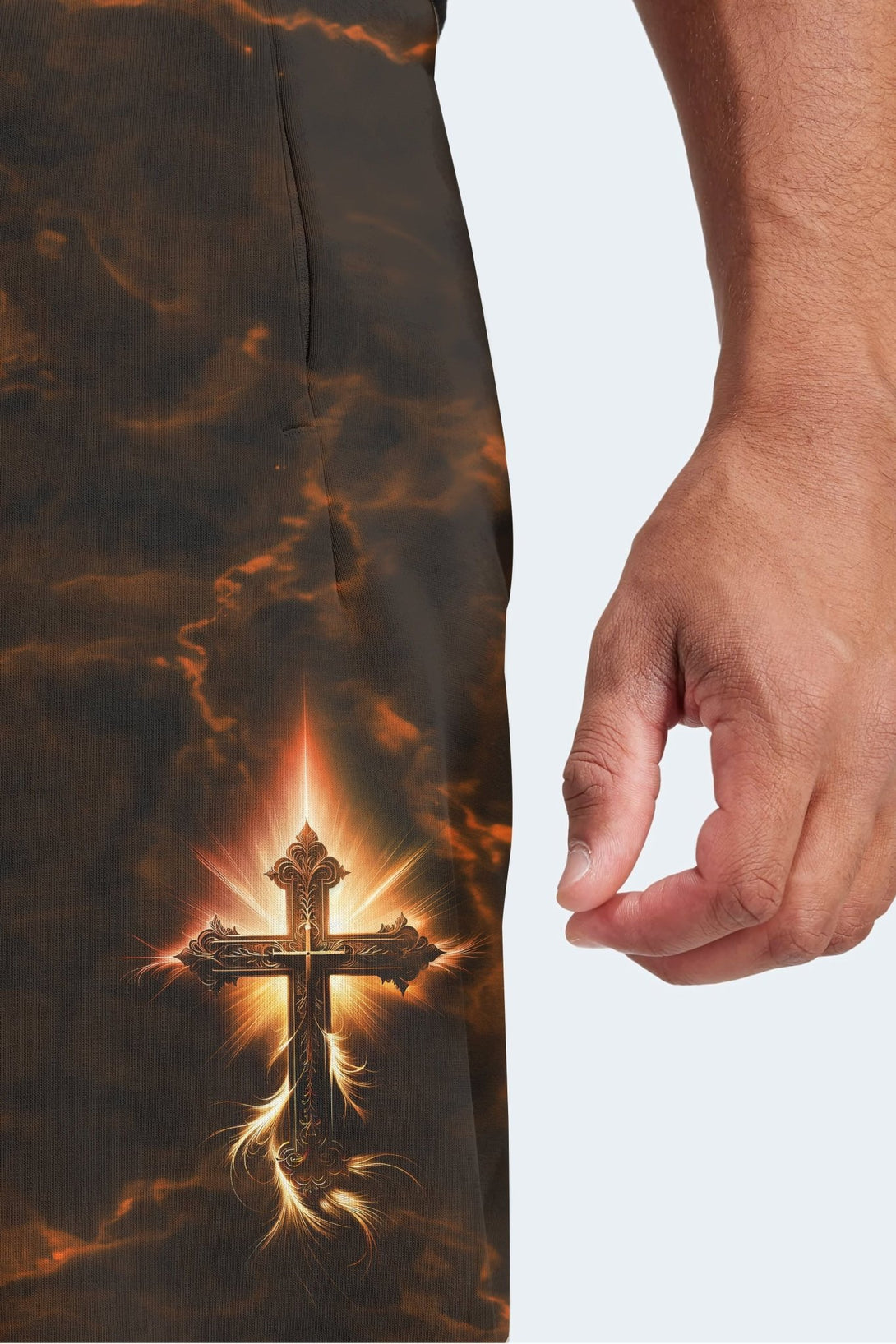 A Child Of God A Man Of Faith A Warrior Of Christ All Over Print Jogger Pants - Christ Color