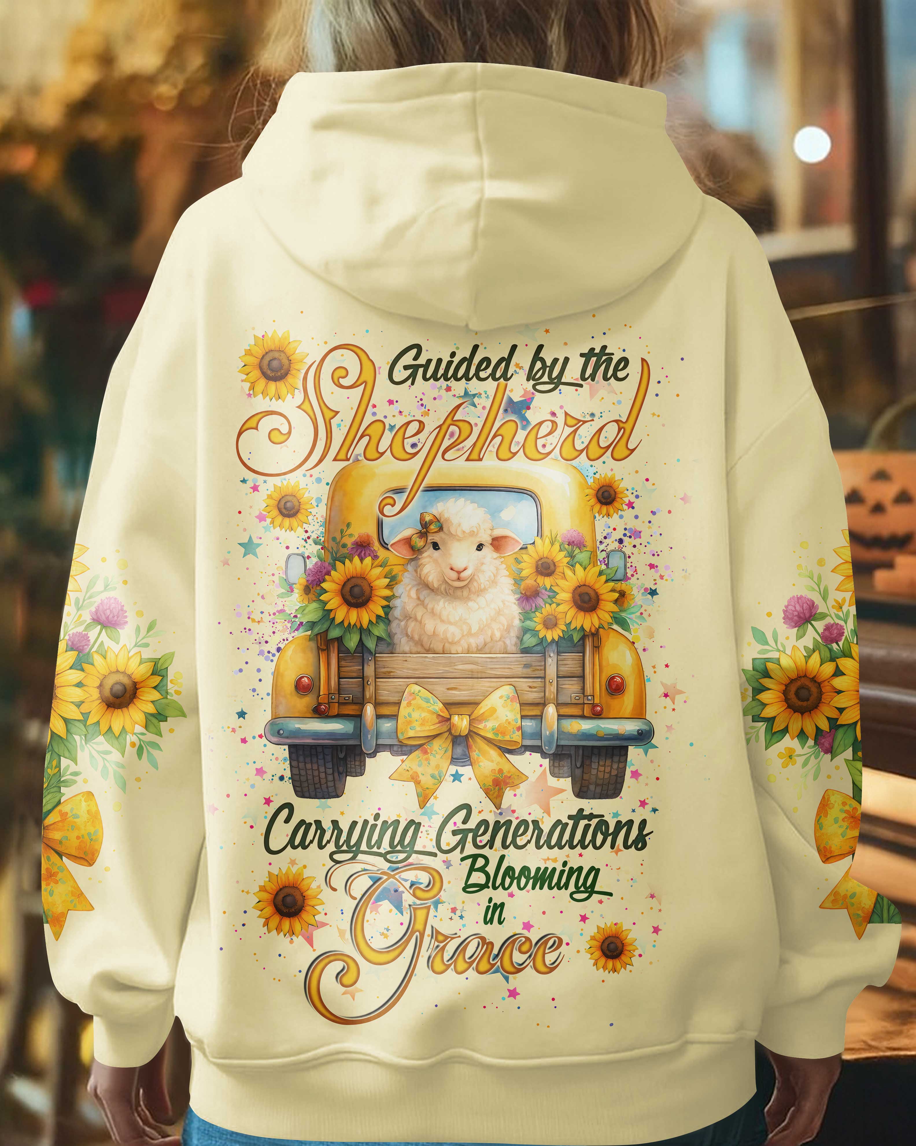 Guided By The Shepherd Carrying Generations Blooming In Grace T-Shirts