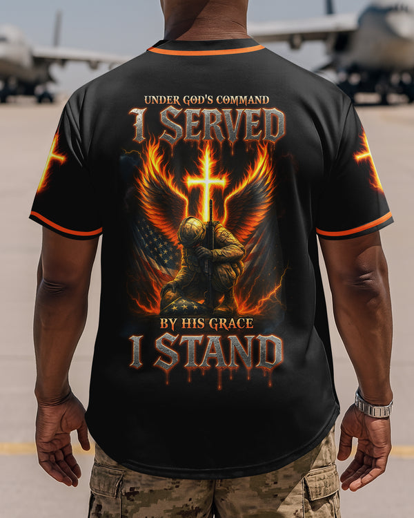 Under God's Command I Served By His Grace I Stand Jersey