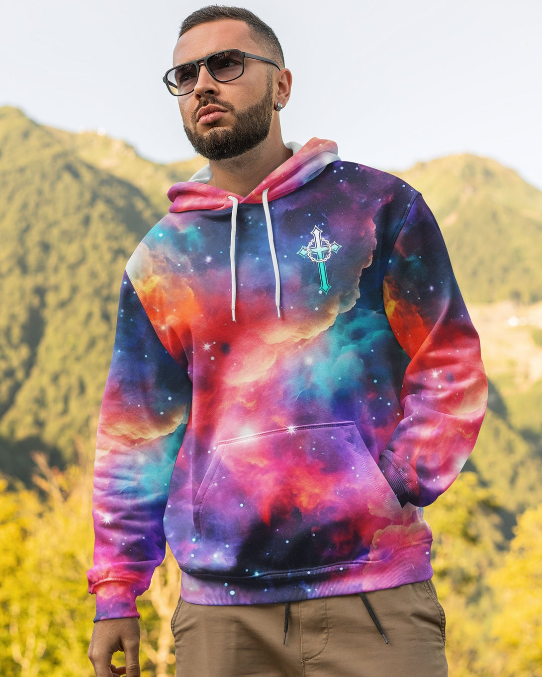 They Will Soar On Wings Like Eagles All Over Print Hoodie - Christ Color