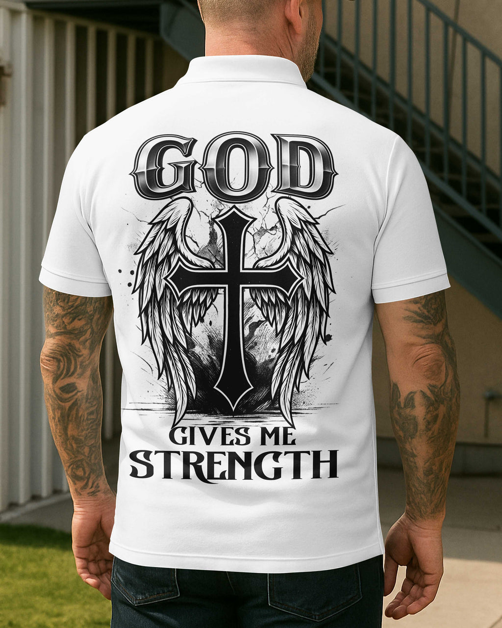 God Gives Me Strength T-Shirt