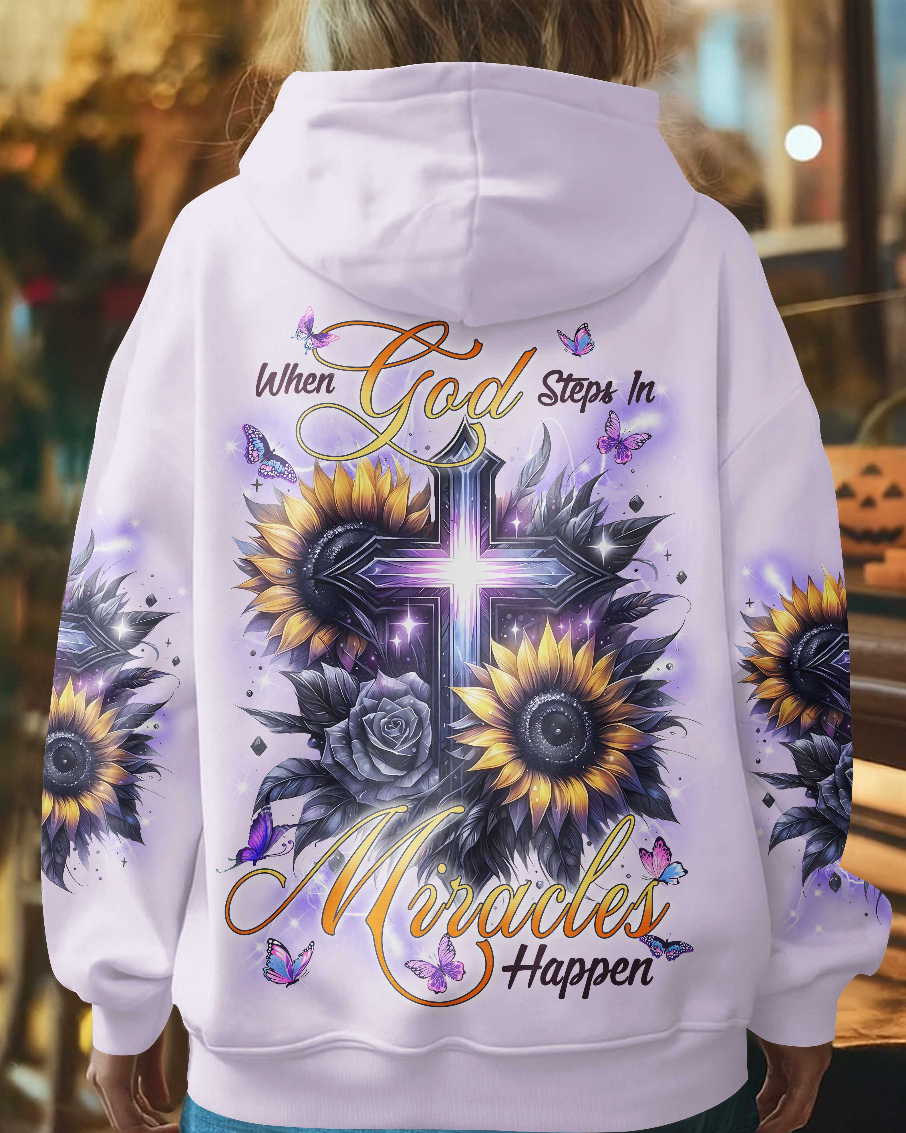 When God Steps In Miracles Happen T-Shirts