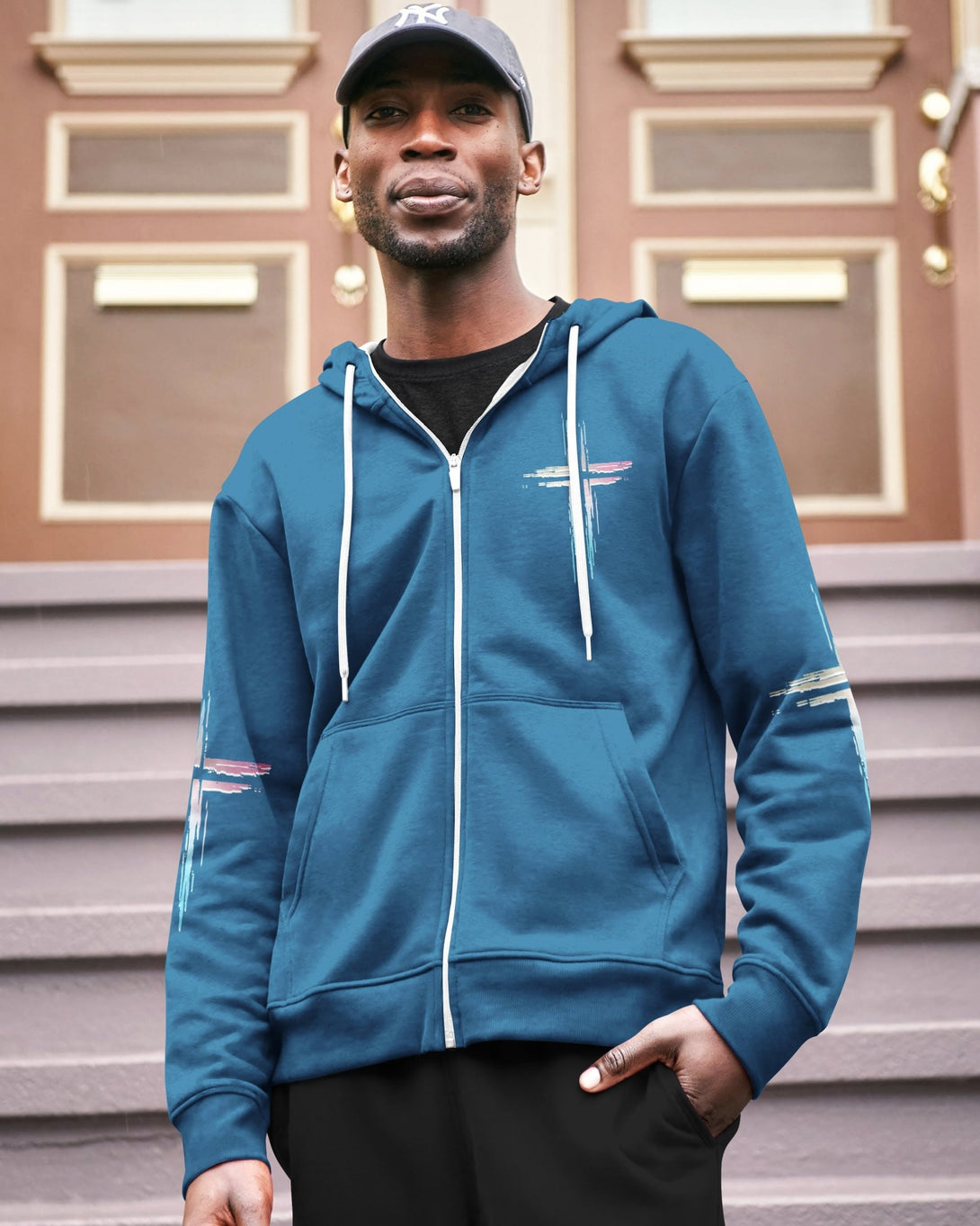 Unchanging In A Changing World All Over Print Zip Hoodie - Christ Color