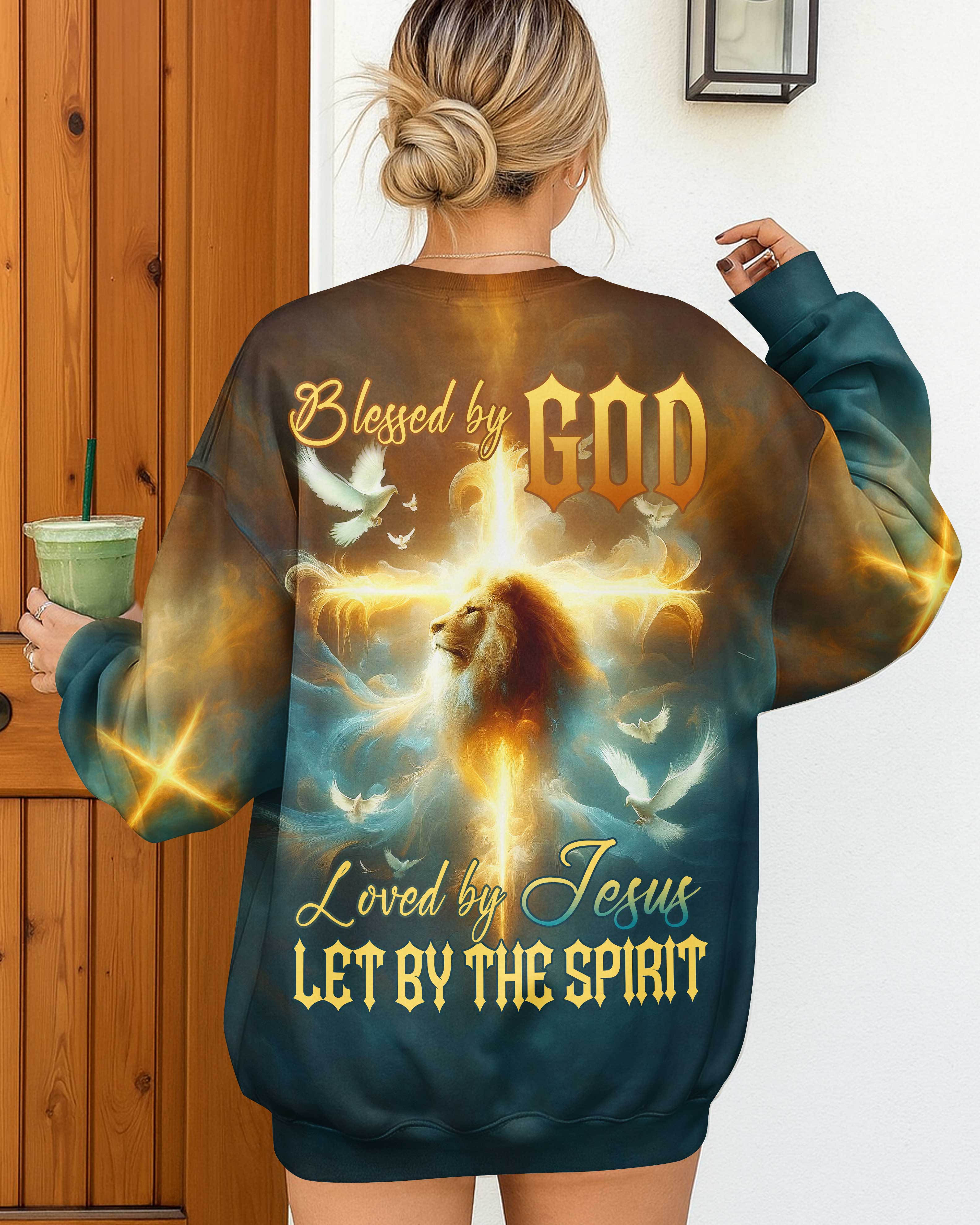 Blessed By God Loved By Jesus Let By The Spirit T-Shirt