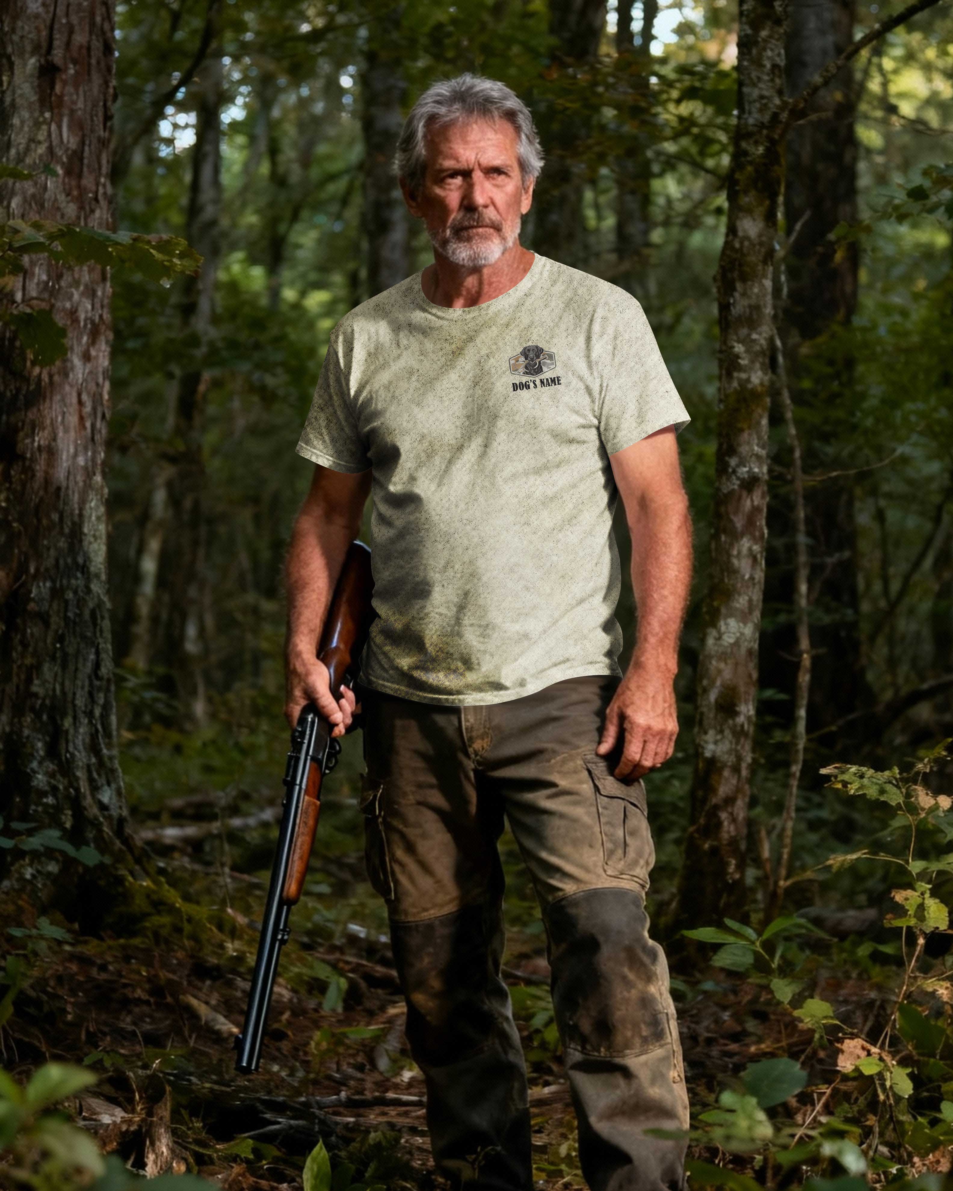 I Asked God For A Hunting Buddy He Sent Me My Dog All Over Print T-Shirt