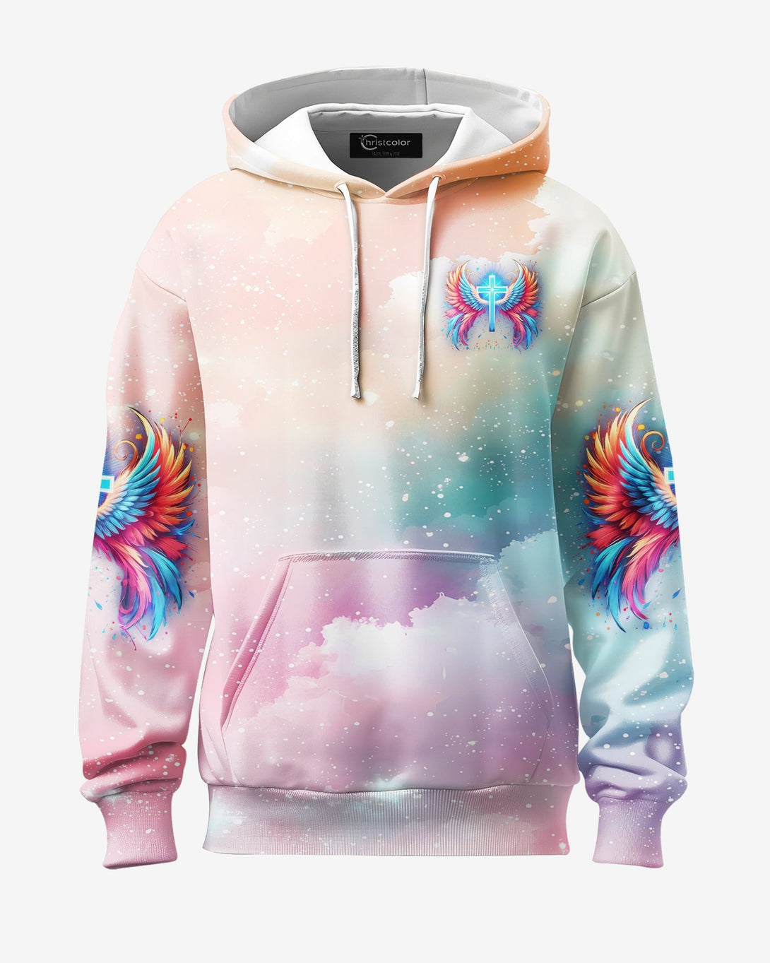 I Can Do All Things Through Christ Who Strengthens Me All Over Print Hoodie - Christ Color