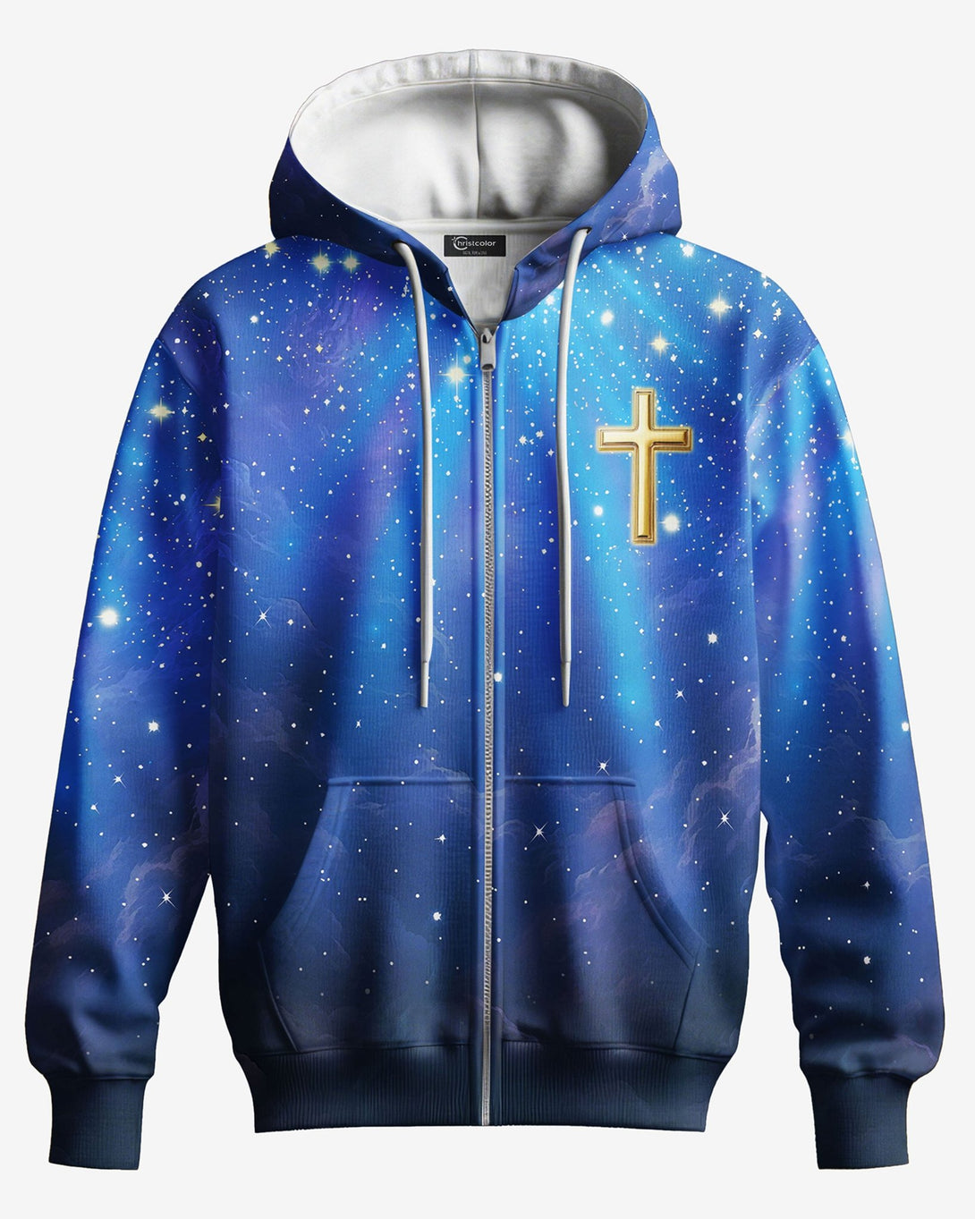 Faith Can Move Mountains All Over Print Zip Hoodie - Christ Color