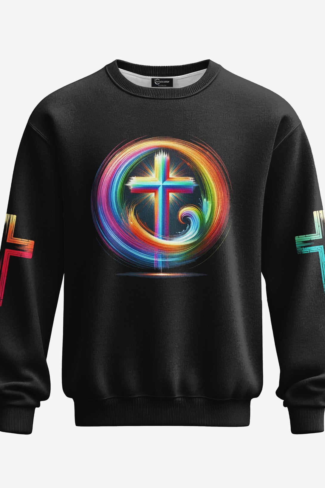 Rooted In Christ Jesus Is Light All Over Print Sweater - Christ Color