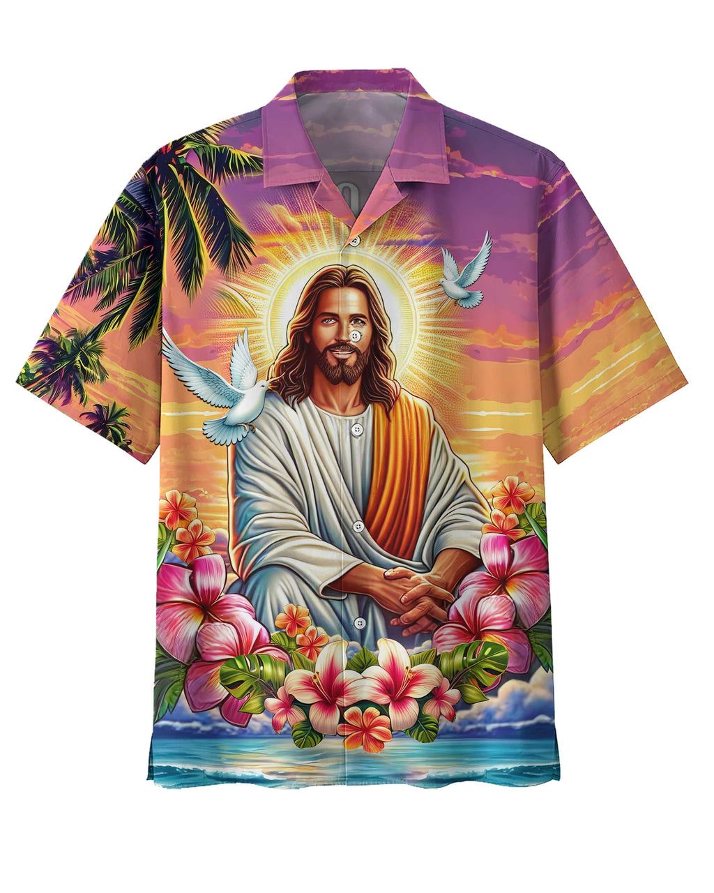 Jesus Christ Anchor Of My Soul All Over Print Hawaiian T-Shirt