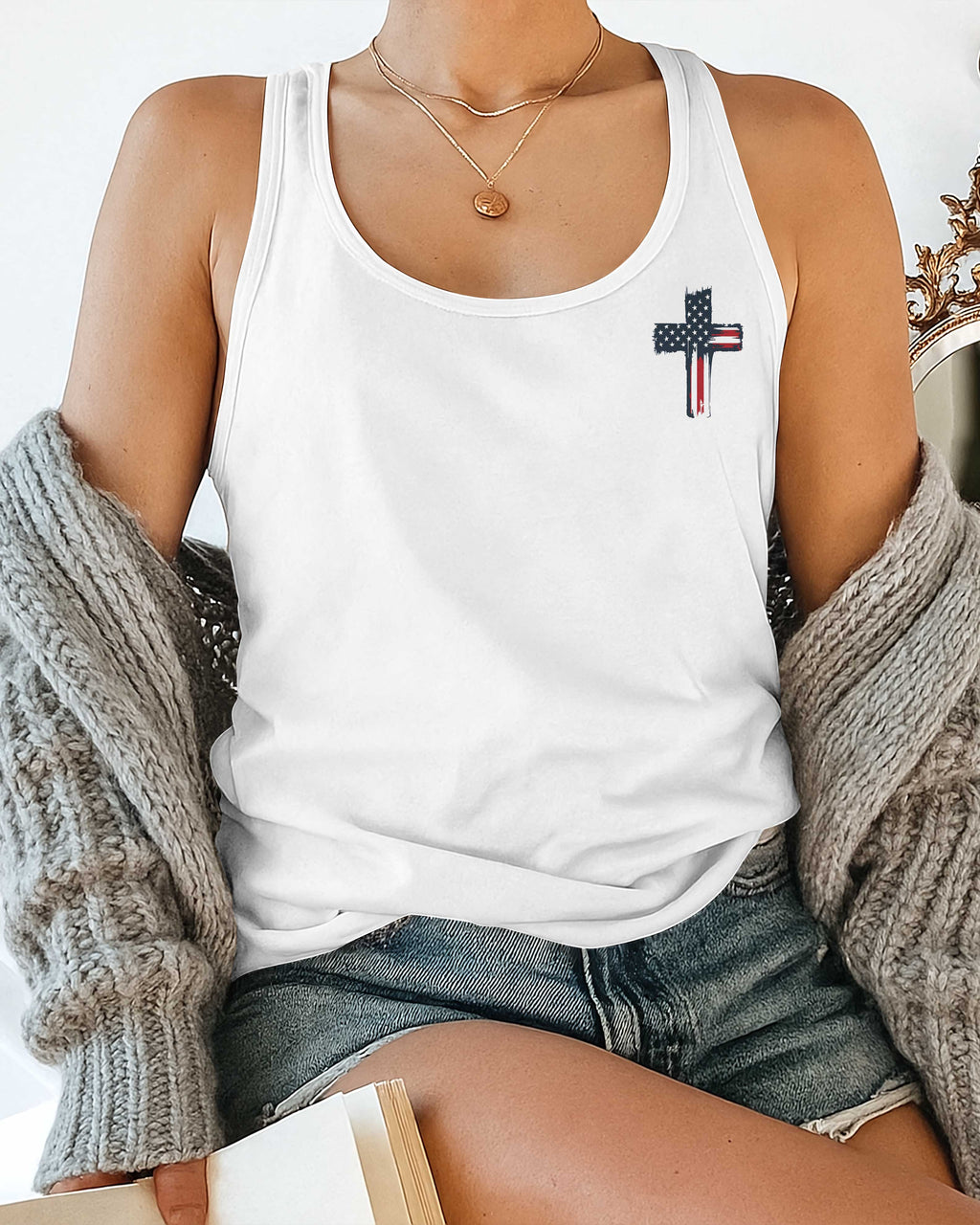 Stand For The Flag All Over Print Summer Tank Top