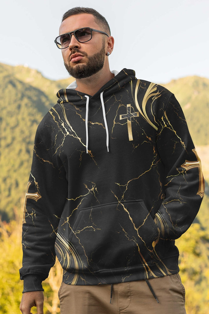 God Is Good All Over Print Hoodie - Christ Color