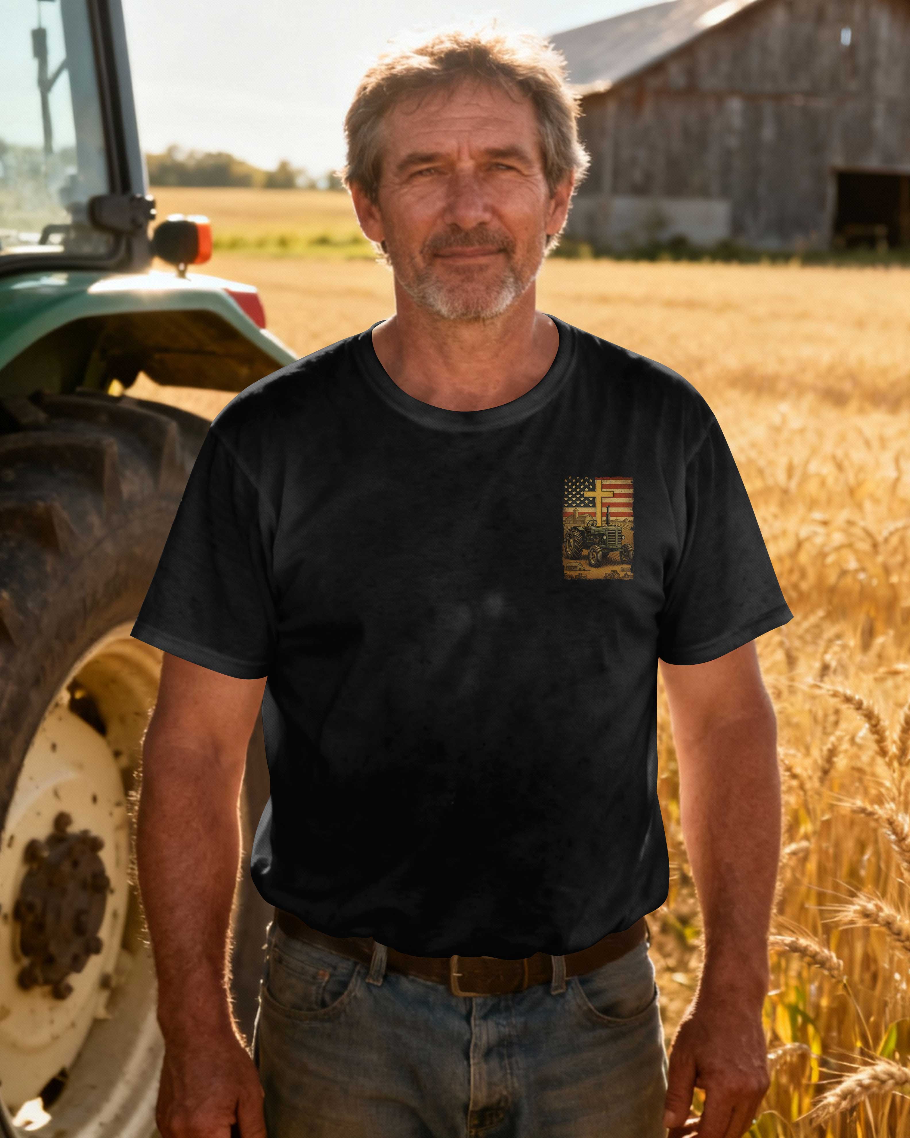 God Bless The American Farmer T-Shirt