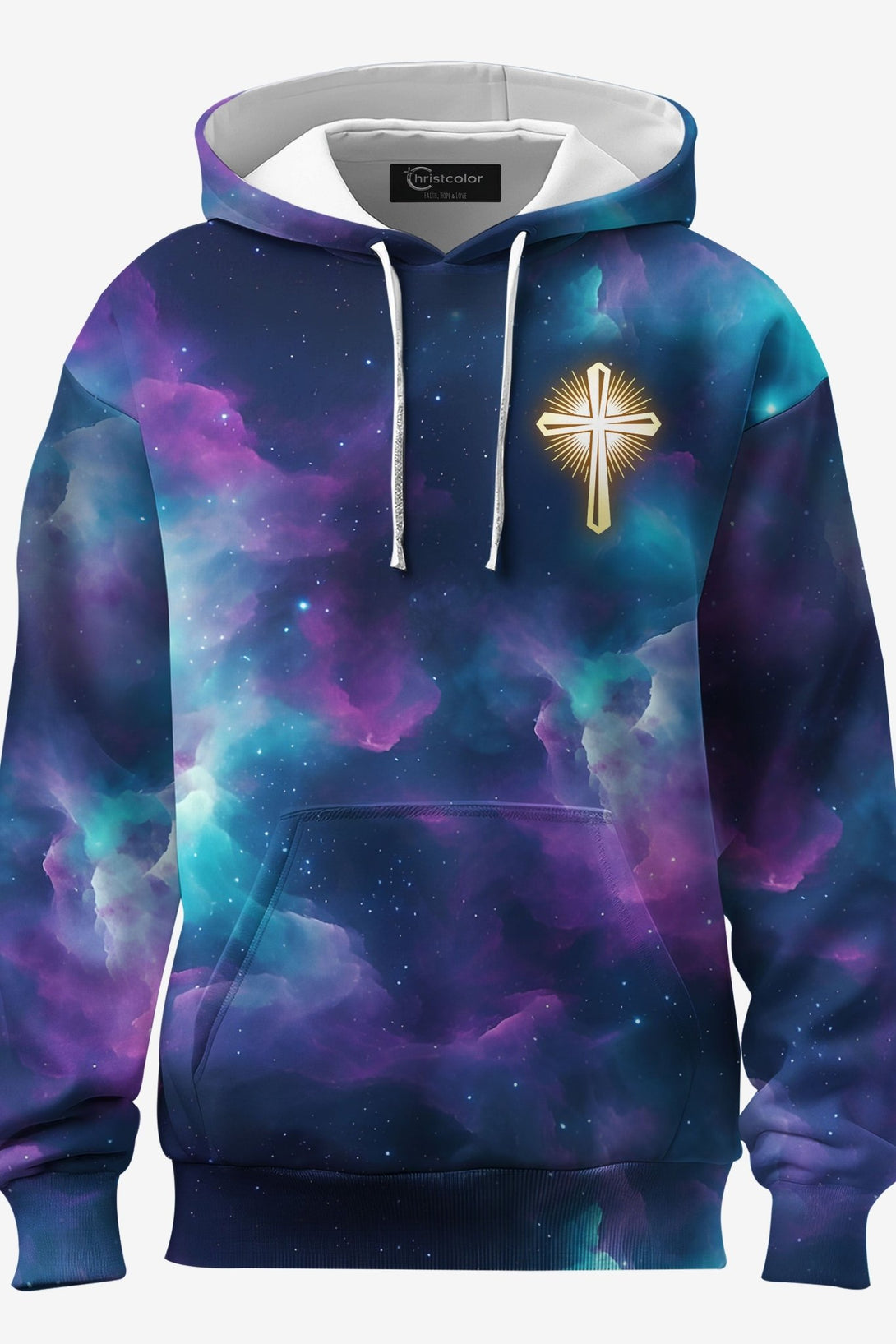 For We Walk By Faith Not By Sight All Over Print Hoodie - Christ Color