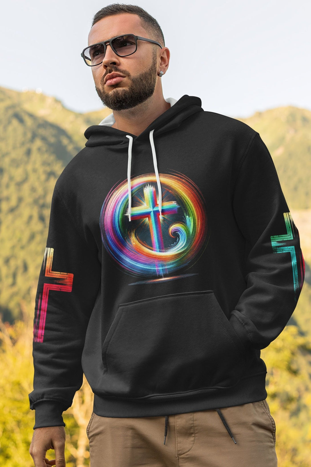 Rooted In Christ Jesus Is Light All Over Print Hoodie - Christ Color