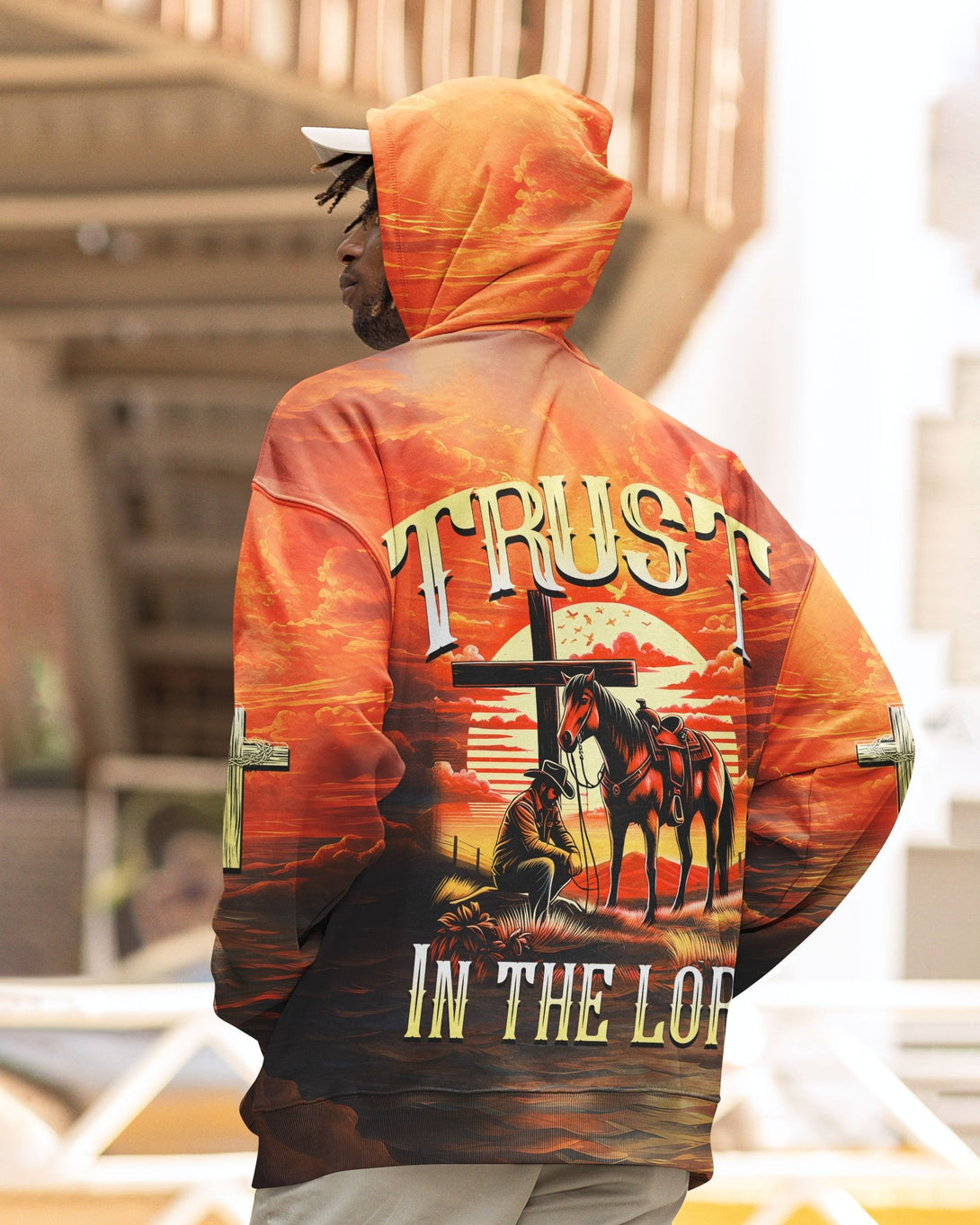 Trust In The Lord All Over Print Hoodie - Christ Color