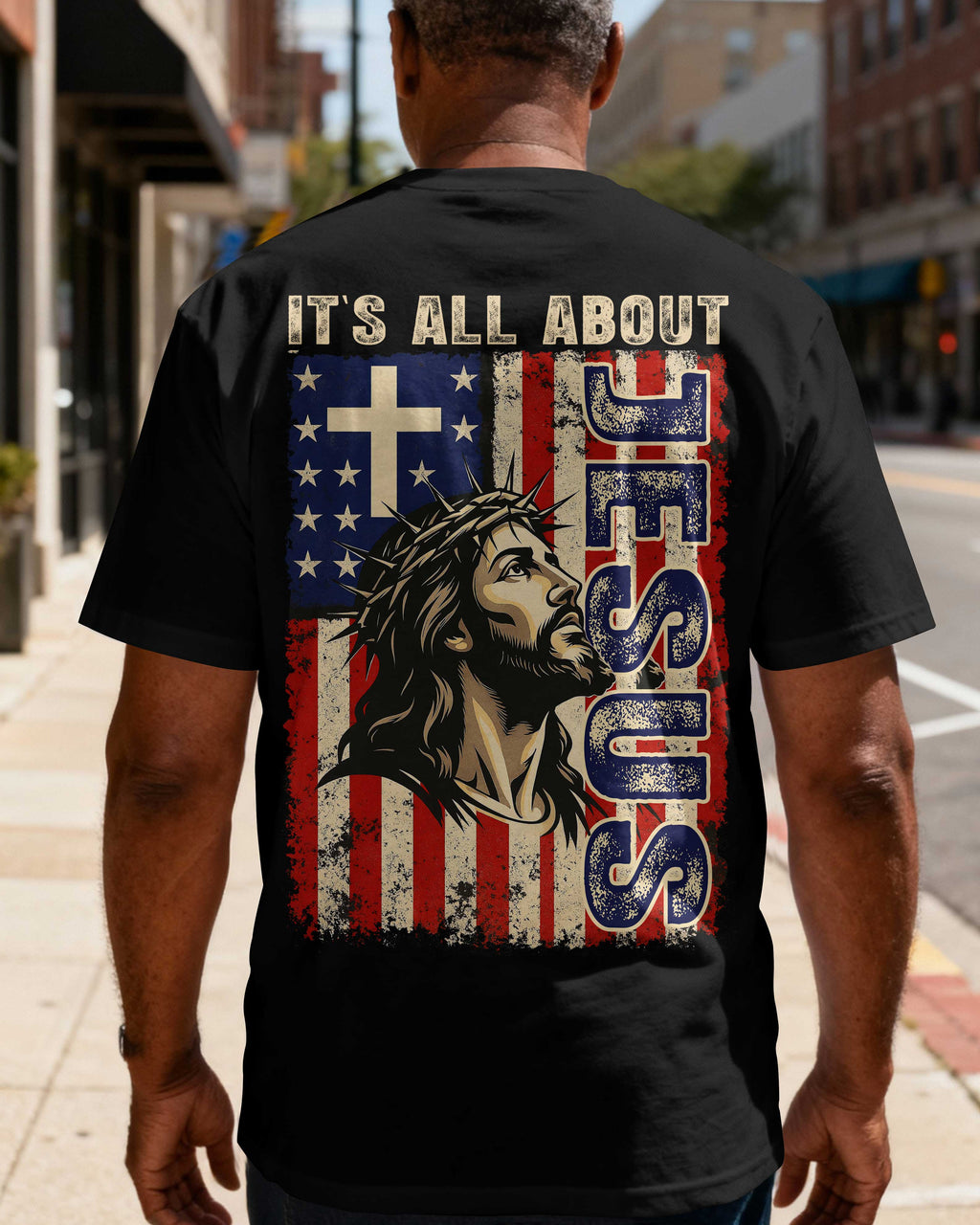 It's All About Jesus All Over Print T-Shirt