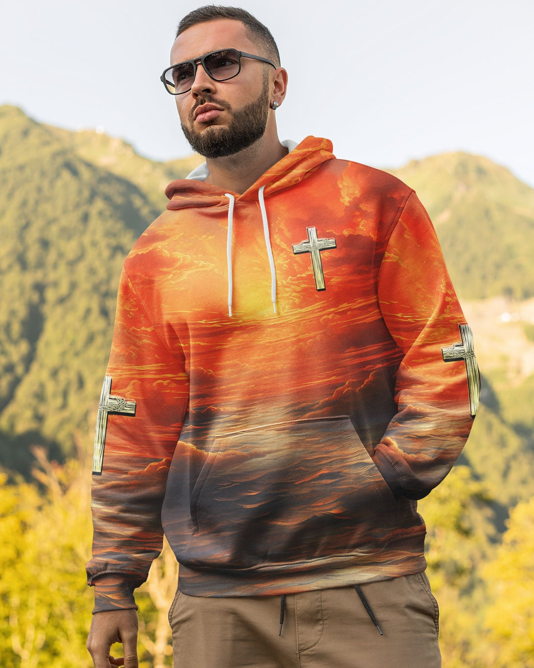 Trust In The Lord All Over Print Hoodie - Christ Color