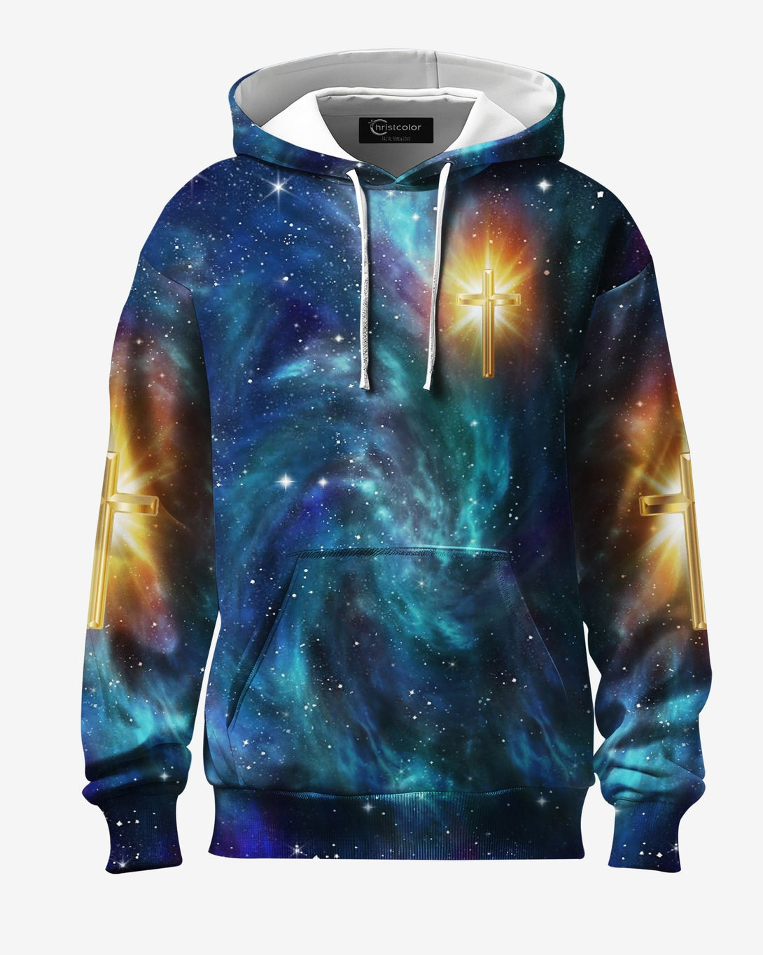 Whoever Drinks The Water I Give Them Will Never Thirst All Over Print Hoodie - Christ Color