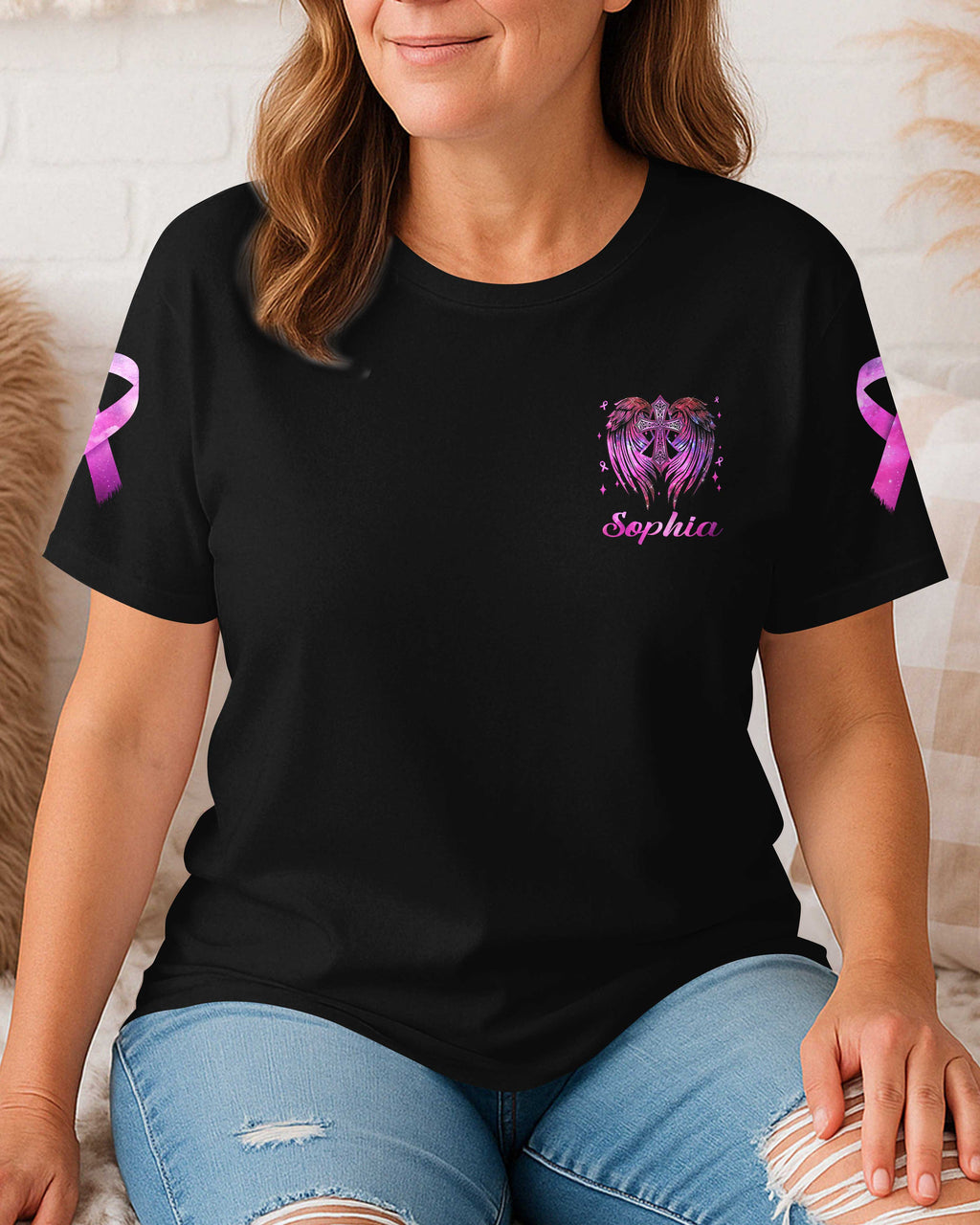 If God Bring You To It He Will Bring You Through It All Over Print T-Shirt