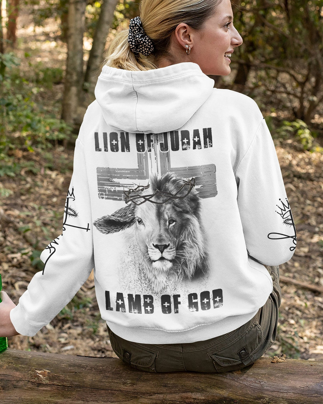 Lion Of Judah Lamb Of God All Over Print Zip Hoodie - Christ Color