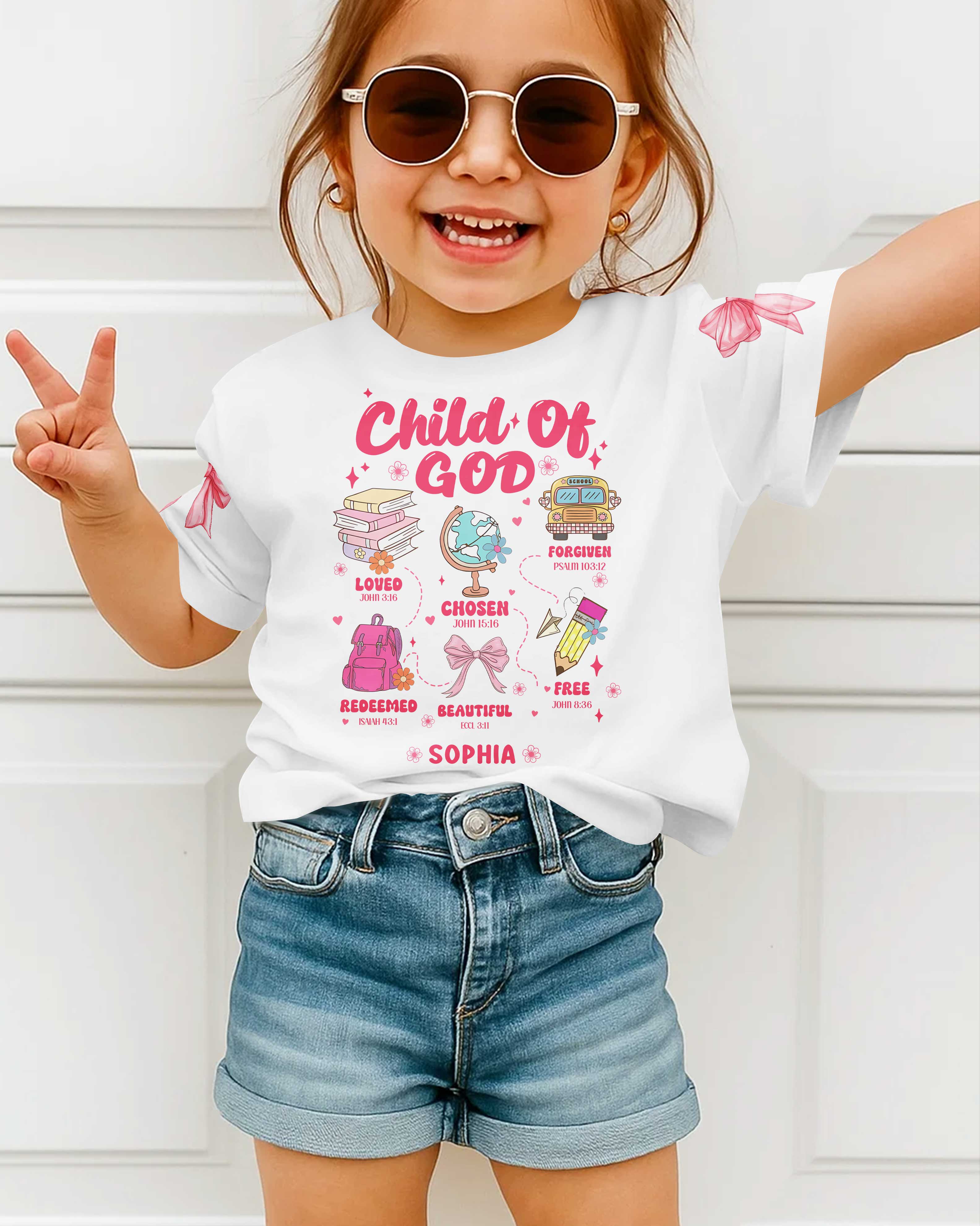 Child Of God T-Shirt Kid For Back To School