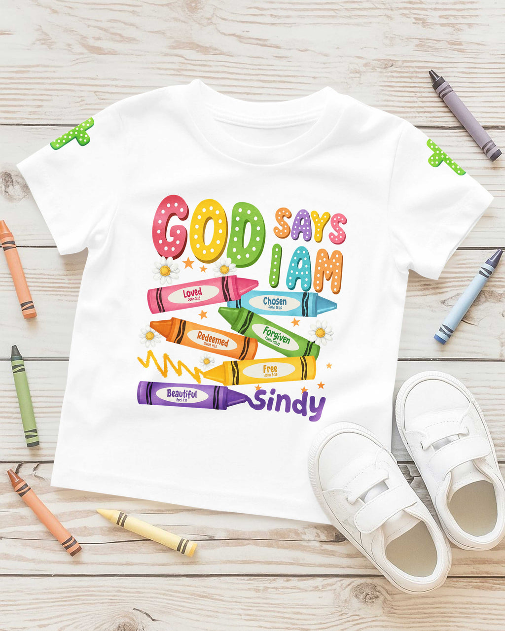 God Says I Am Pencil T-Shirt Kid