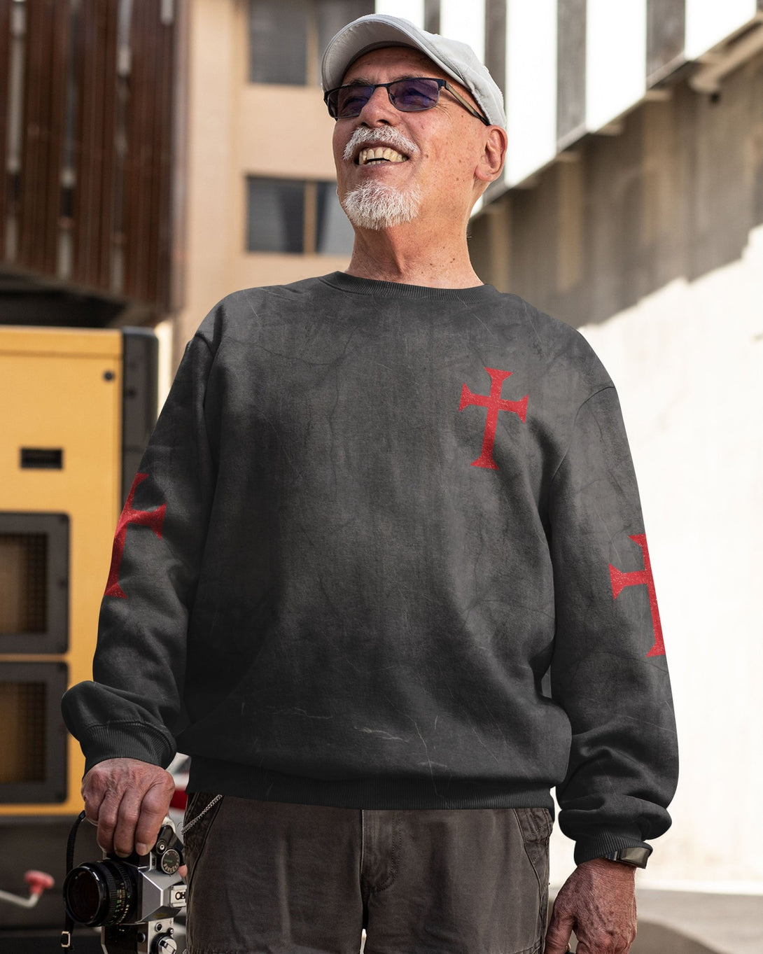 Let Your Faith Be Bigger Than Your Fear All Over Print Sweater - Christ Color