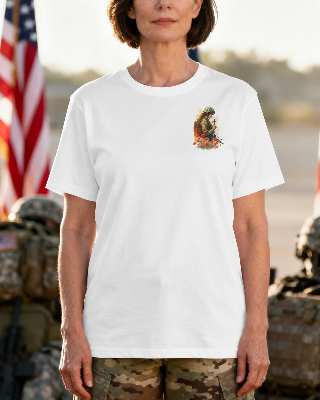 A Veteran By Duty A Woman Of Faith By Choice T-Shirt