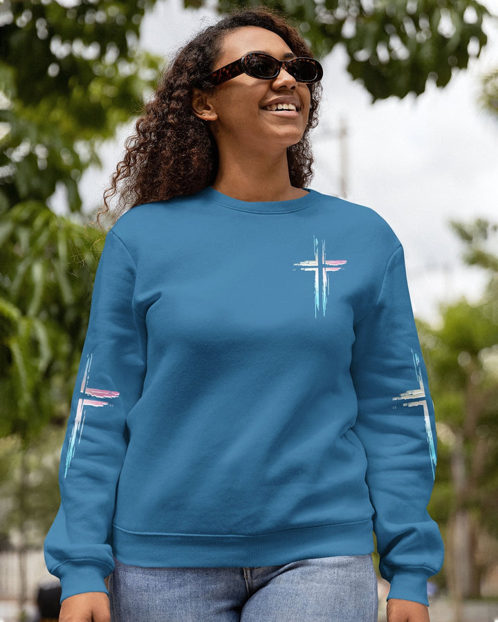 Unchanging In A Changing World All Over Print Sweater - Christ Color