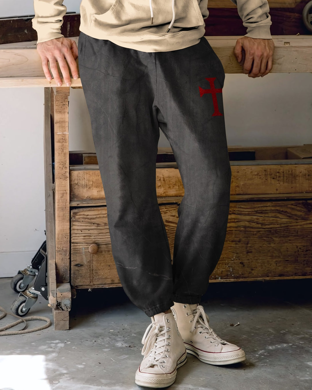 Let Your Faith Be Bigger Than Your Fear All Over Print Jogger Pants - Christ Color