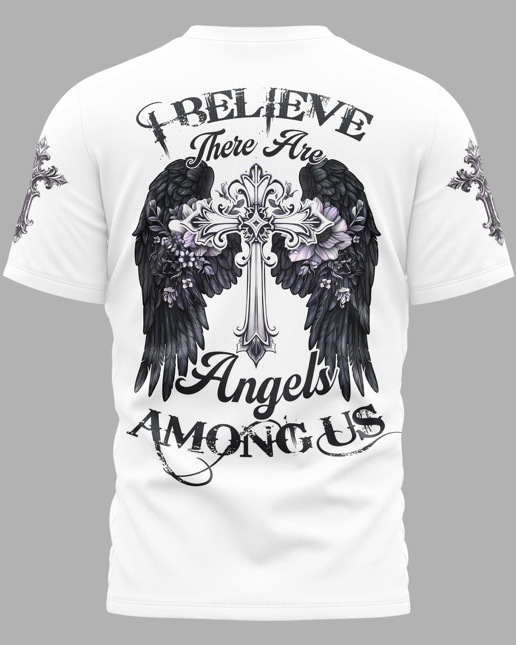 I Believe There Are Angels Among Us All Over Print T-Shirt