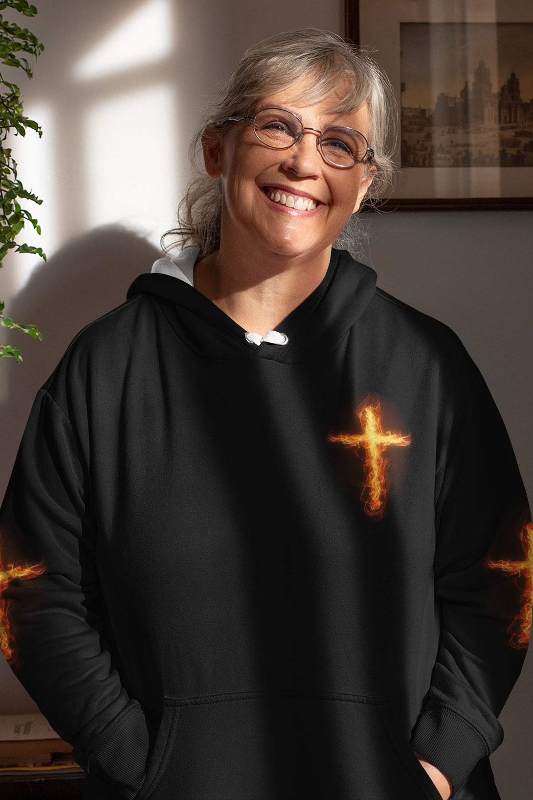 There's No Greater Love Than This All Over Print Hoodie - Christ Color