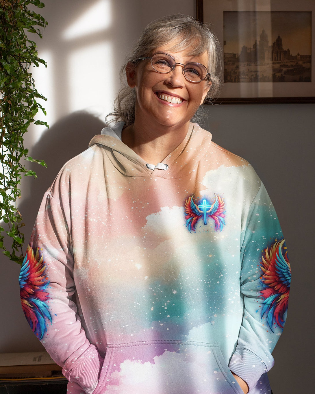 I Can Do All Things Through Christ Who Strengthens Me All Over Print Hoodie - Christ Color