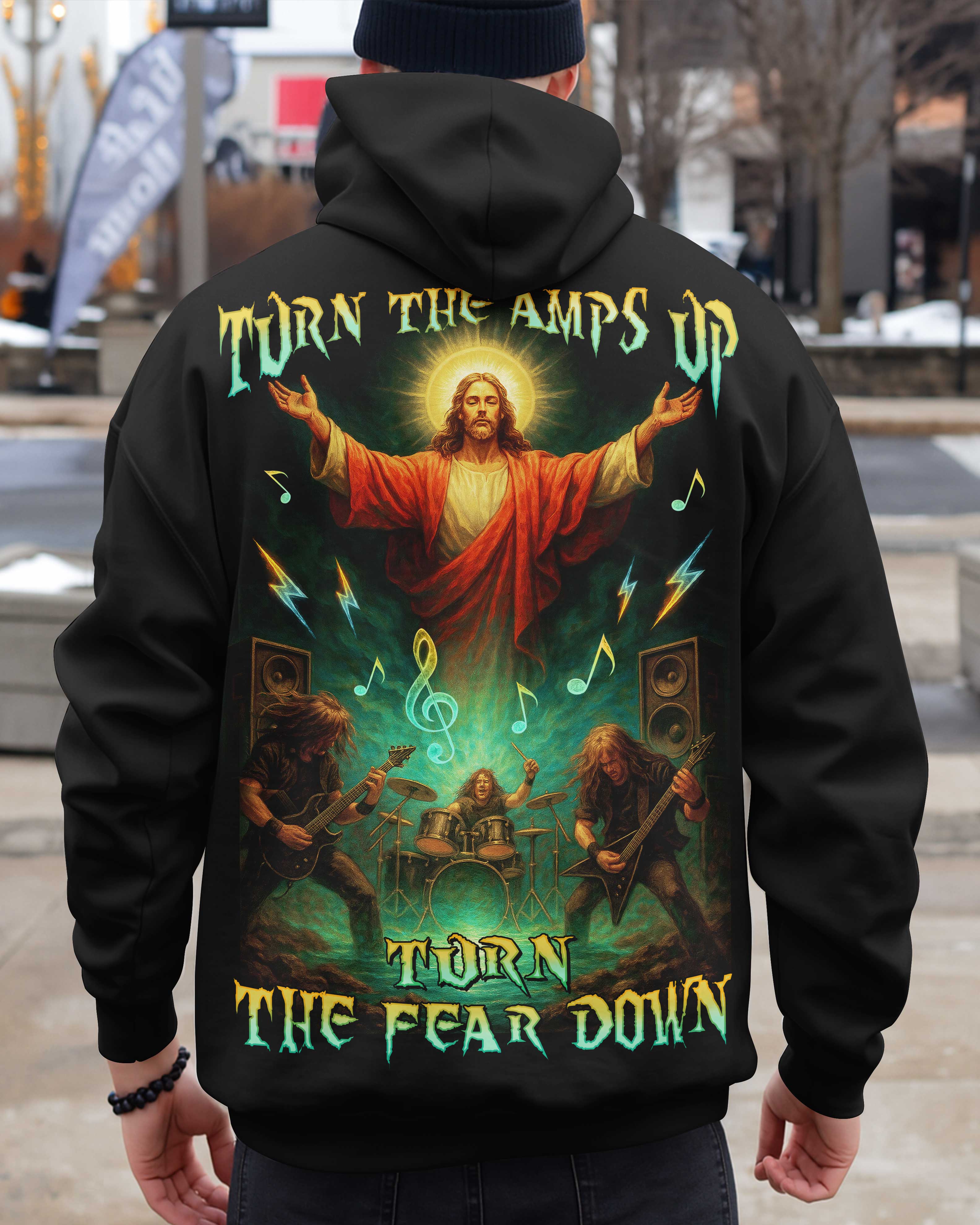 Turn The Amps Up Turn The Fear Down T-Shirt