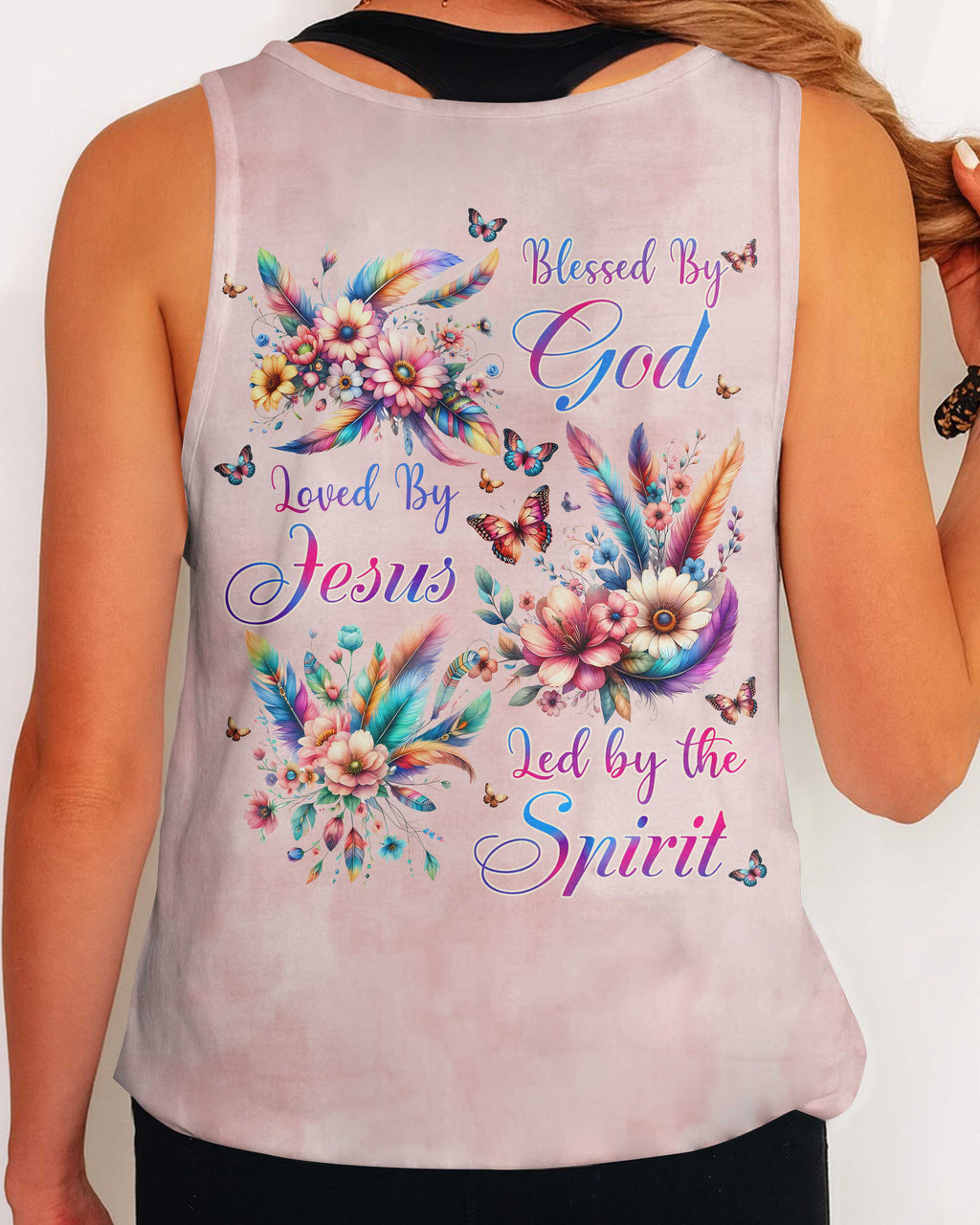 Blessed By God Loved By Jesus Led by the Spirit T-Shirts