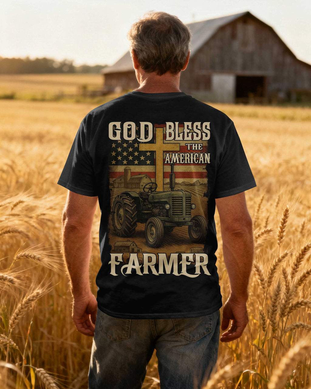 God Bless The American Farmer T-Shirt