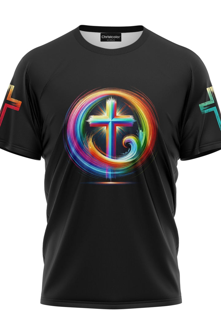 Rooted In Christ Jesus Is Light All Over Print T-shirt - Christ Color