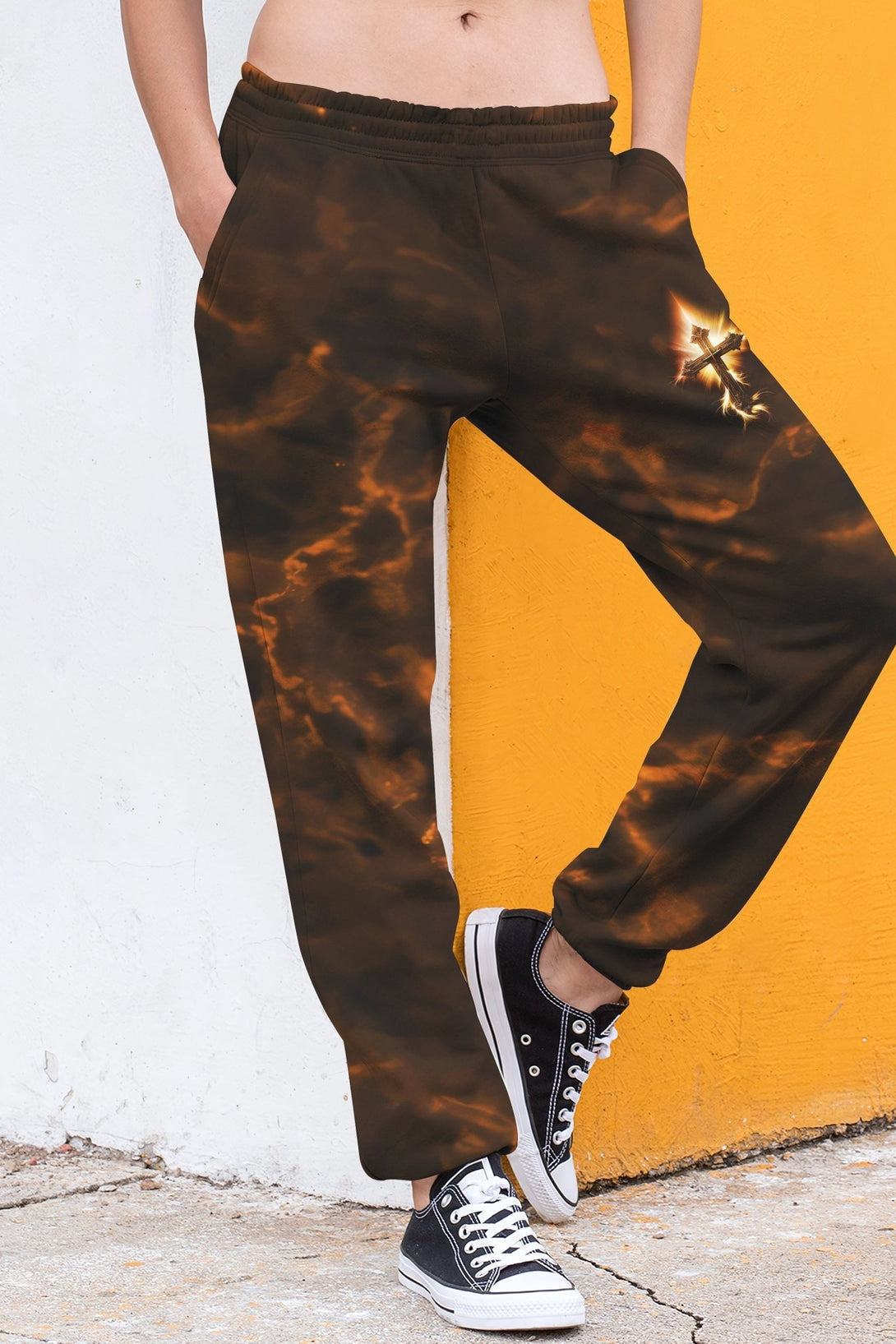 A Child Of God A Man Of Faith A Warrior Of Christ All Over Print Jogger Pants - Christ Color