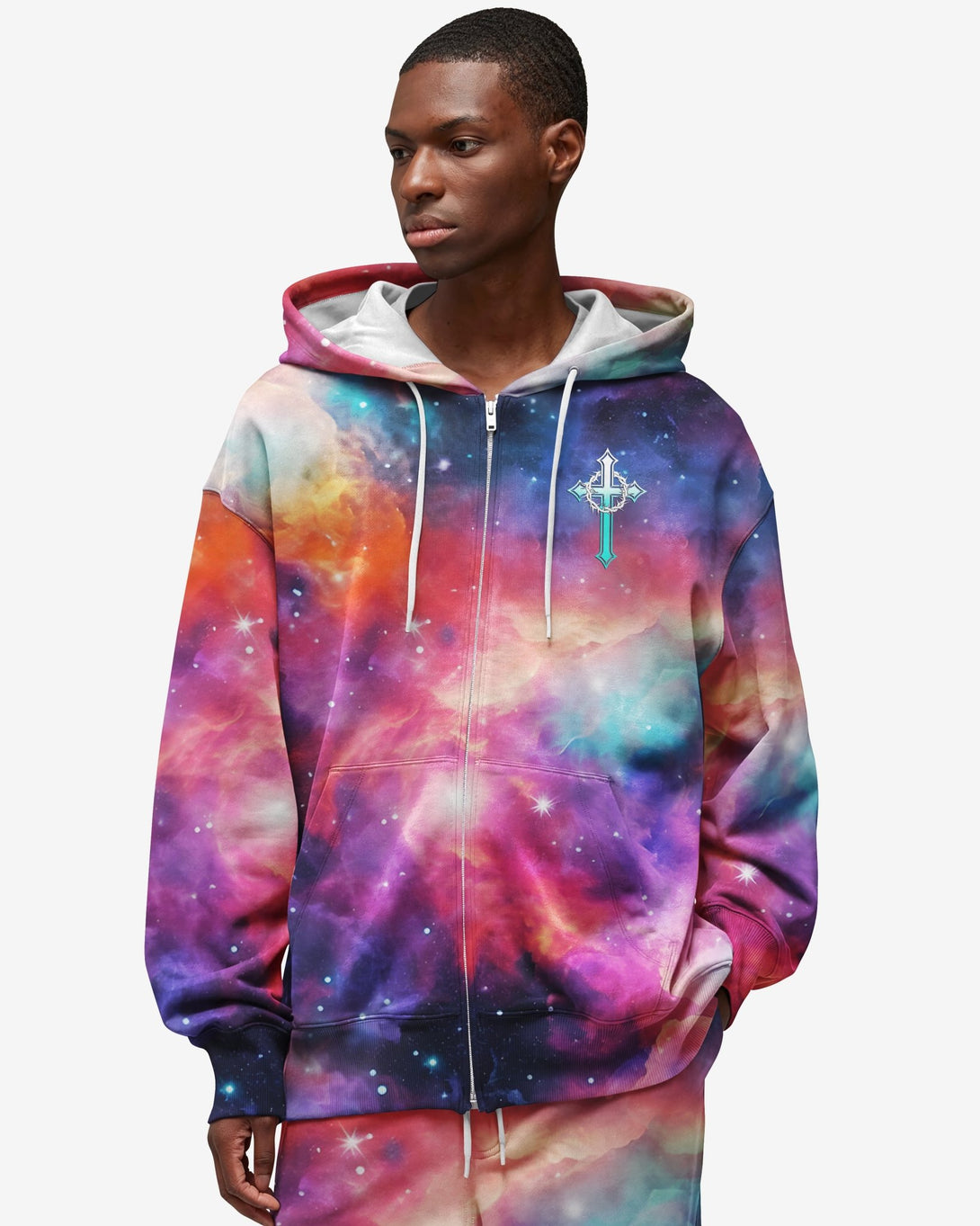 They Will Soar On Wings Like Eagles All Over Print Zip Hoodie - Christ Color