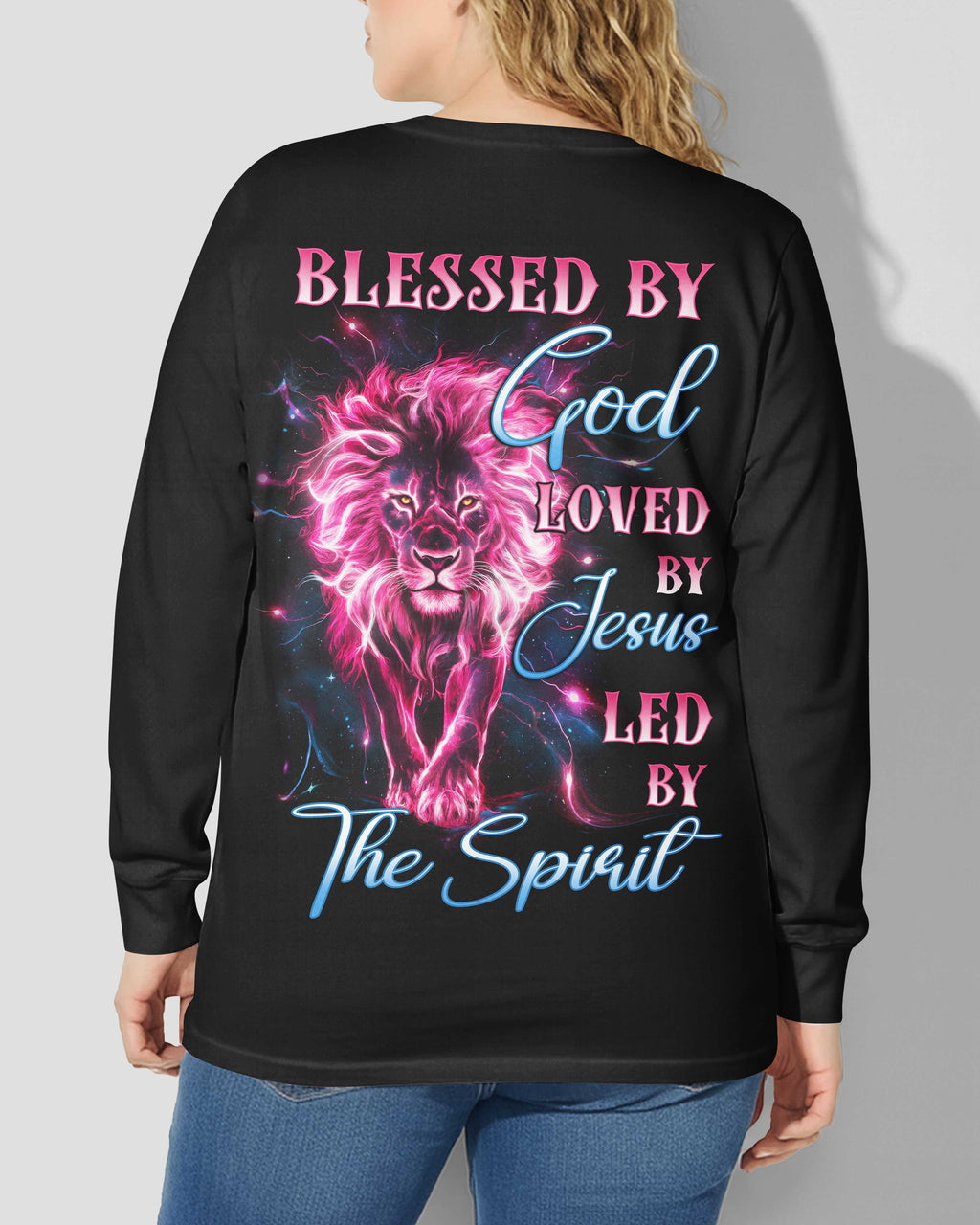 Blessed By God V-neck Long Sleeves Shirt