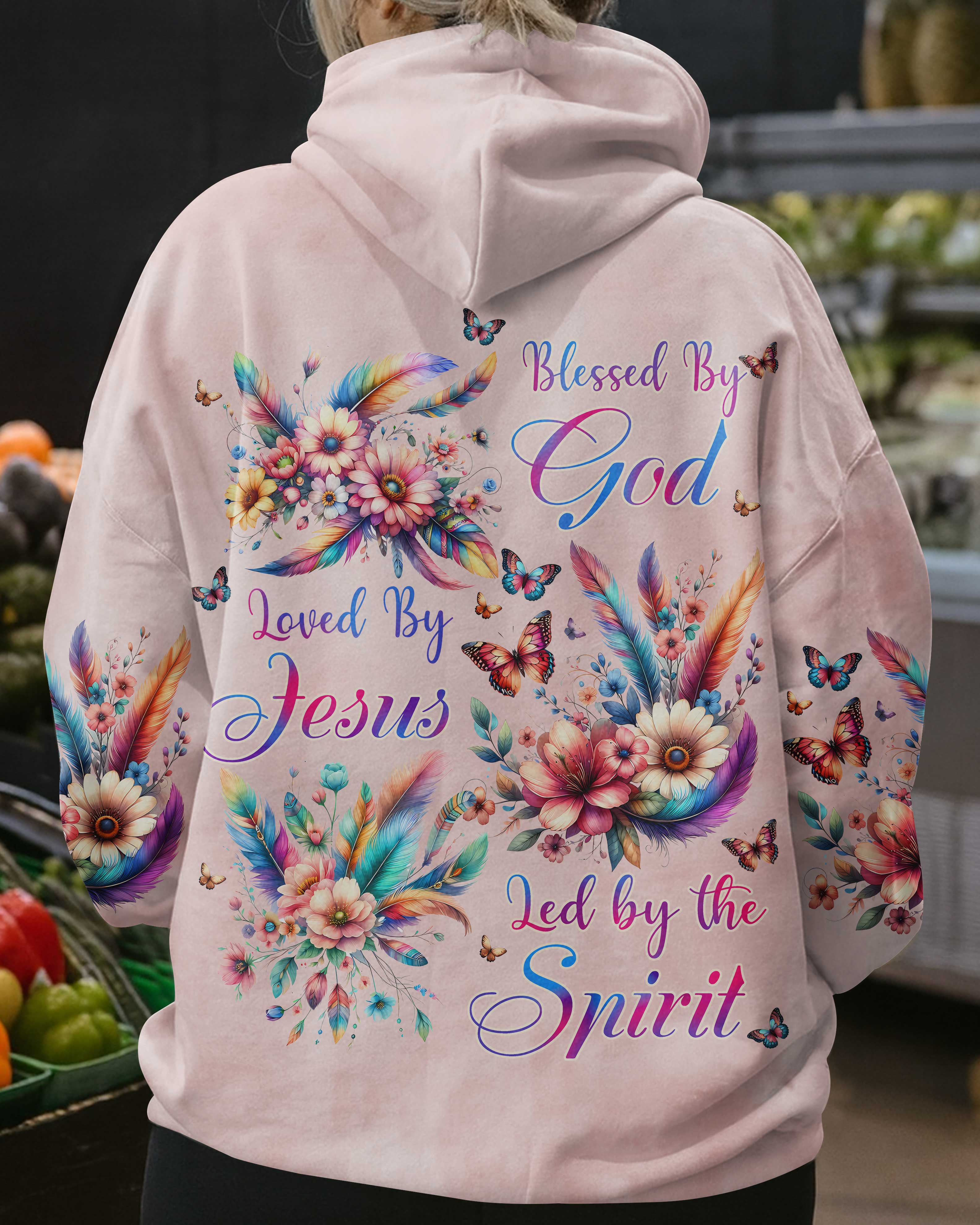 Blessed By God Loved By Jesus Led by the Spirit T-Shirts