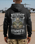 Once A Marine Always Faithful Semper Fi In Christ Hoodie