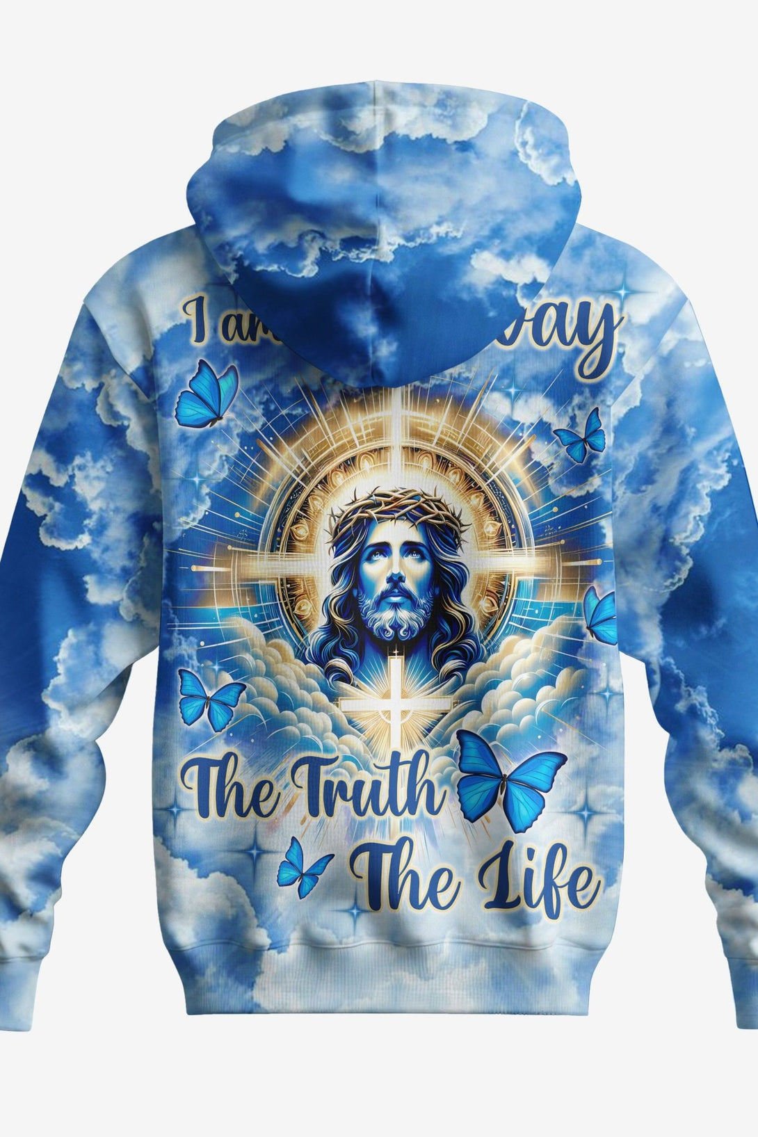 I Am The Way The Truth The Life All Over Print Zip Hoodie - Christ Color